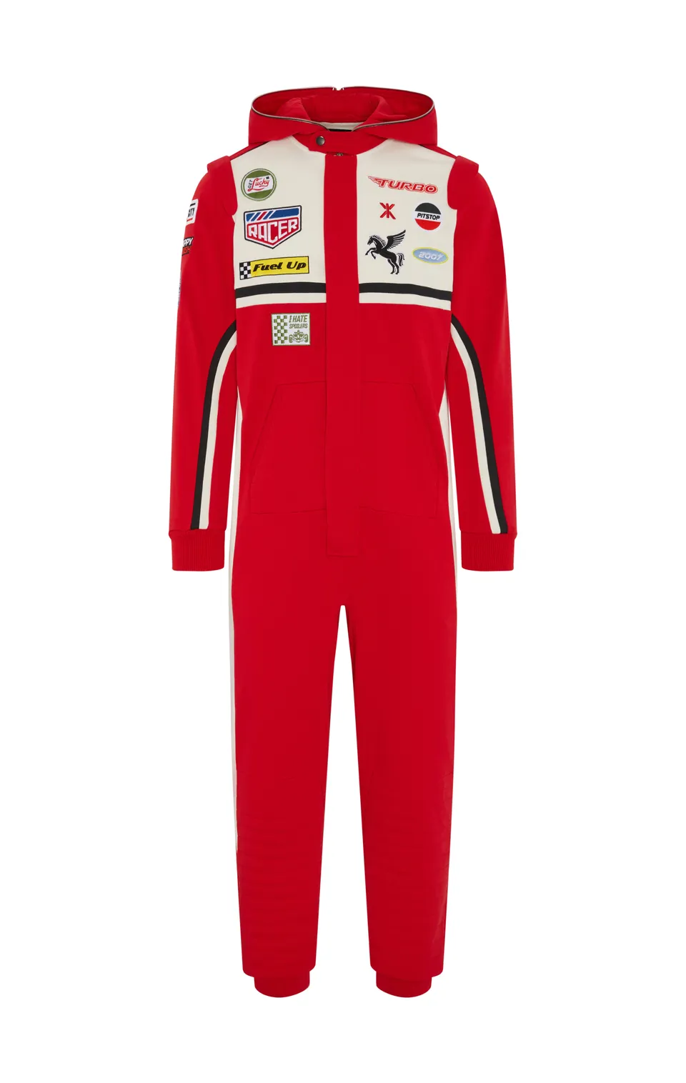 onepiece-the-race-suit-damen-overall-rot-mit-patches image 1