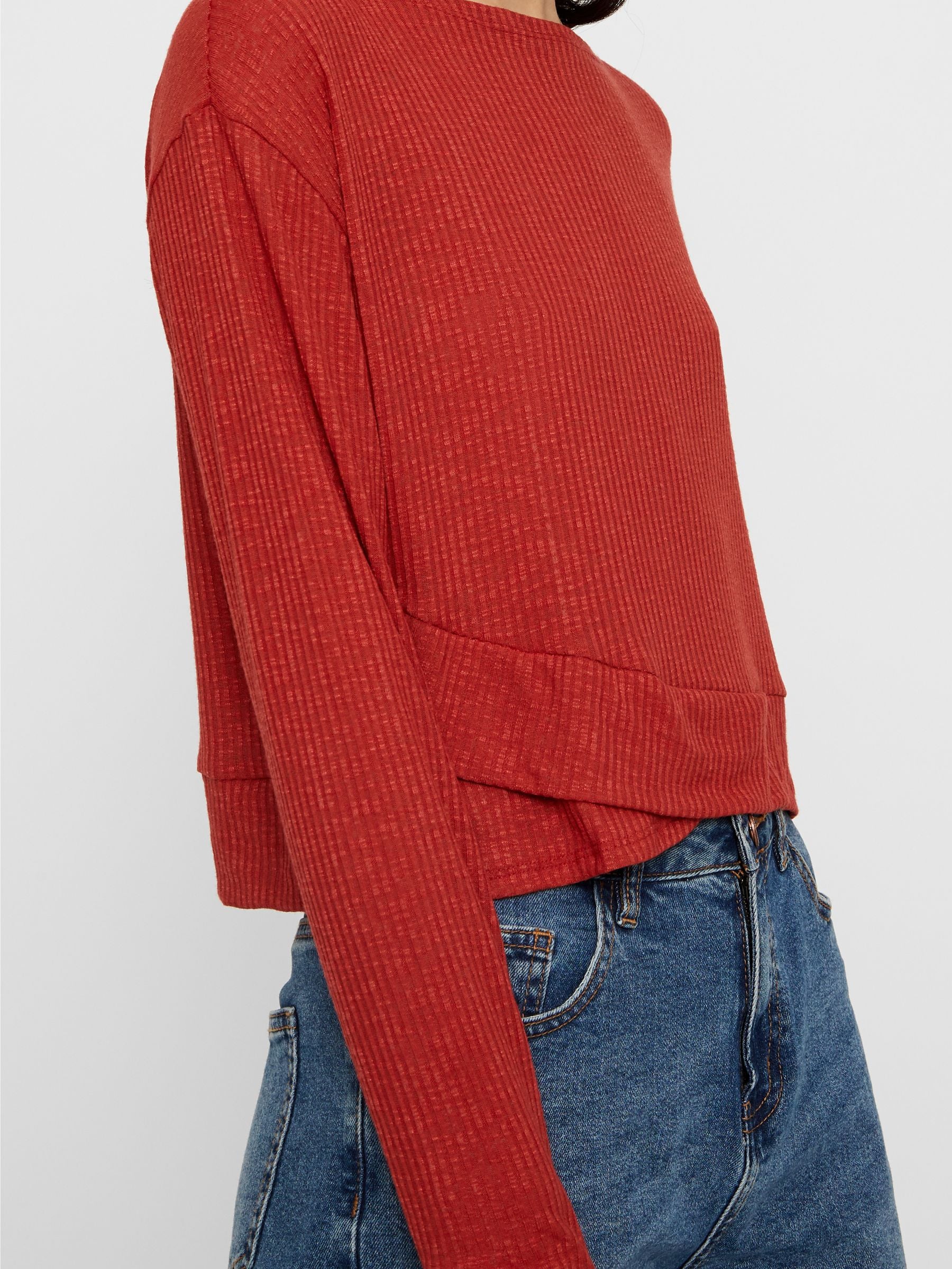 noisy-may-langarm-bluse-wickeloptik-viskose-stretch image 5