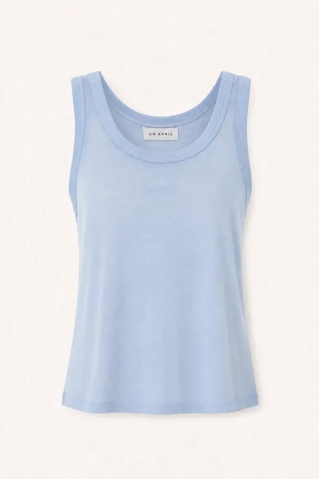 oh-april-slim-fit-tanktop-top-sky-blue-modal image 1