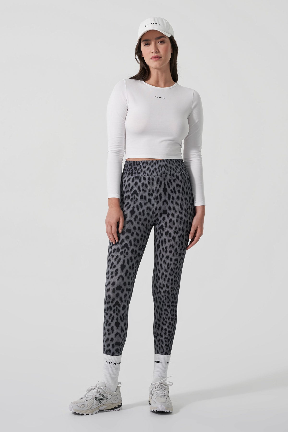 oh-april-rita-leggings-leo-grey-hose-grau-baumwolle image 2