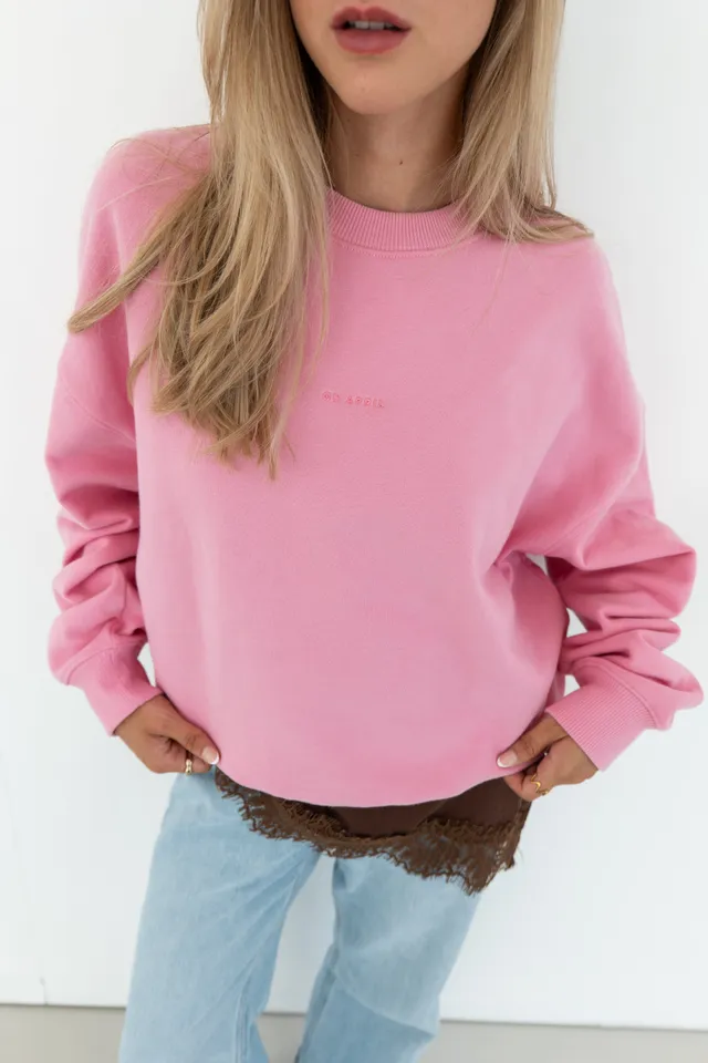 oh-april-regular-sweater-pink-pullover-baumwolle image 1