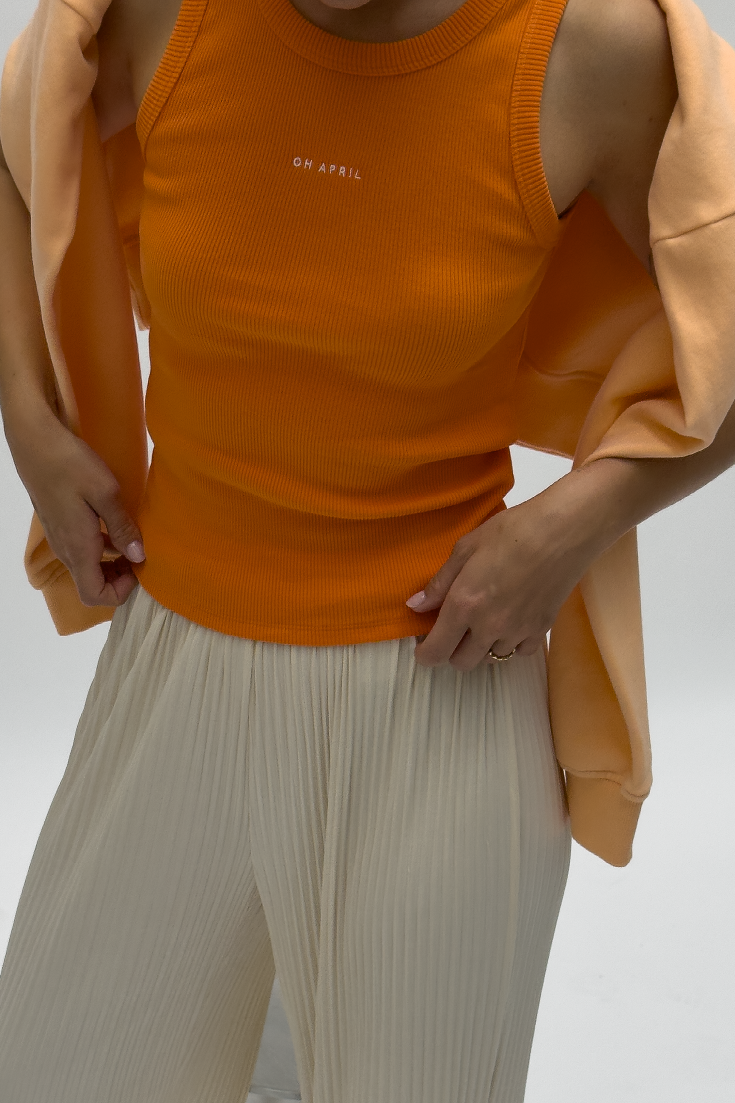 oh-april-dara-top-orange-baumwolle-slim-fit image 8