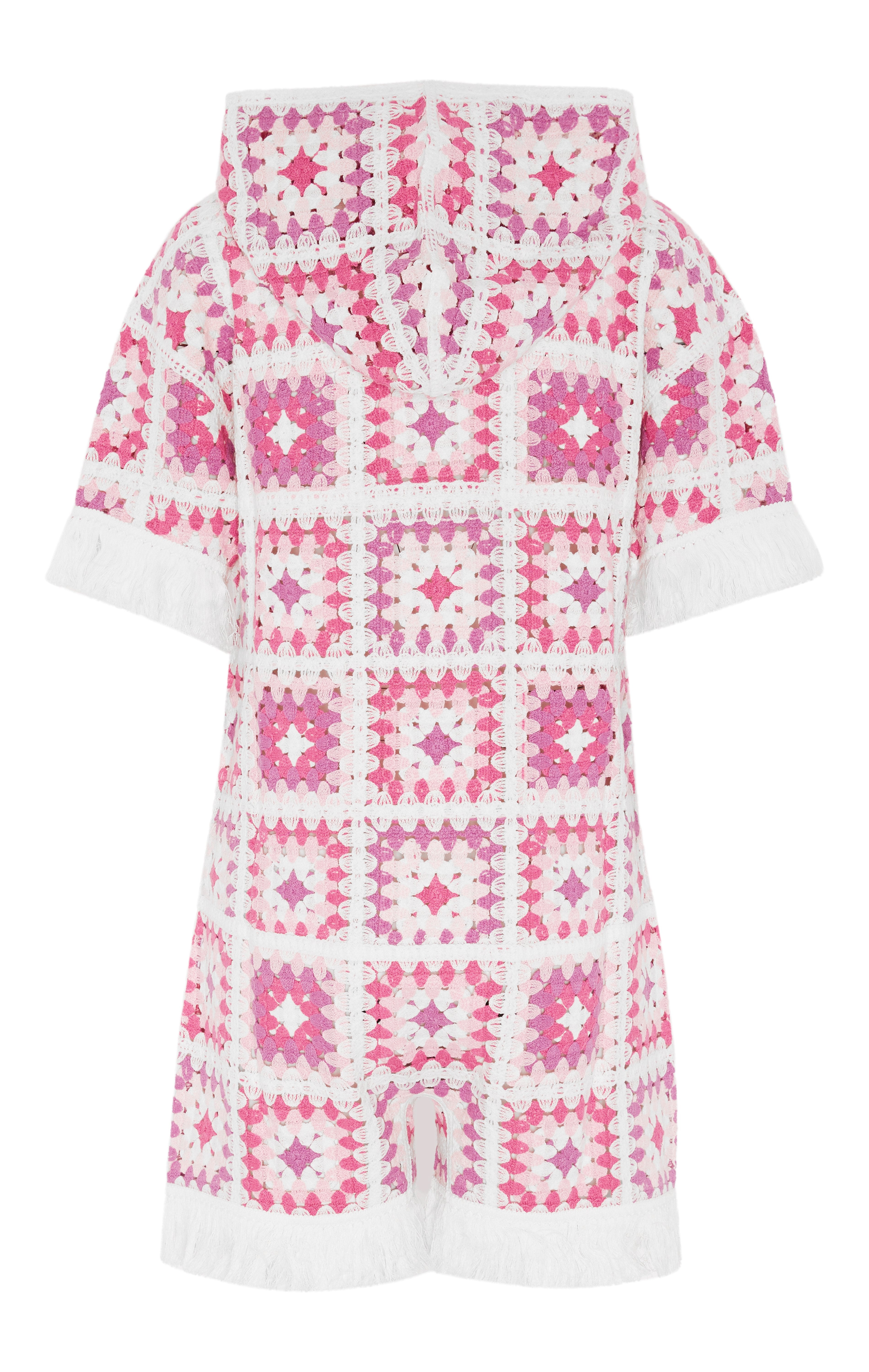 onepiece-crochet-short-jumpsuit-playsuit-damen-pink-h-kel image 2