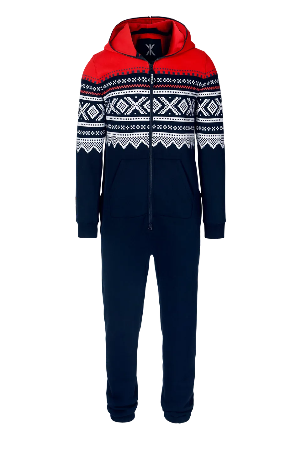 onepiece-marius-onesie-navy-mit-norweger-muster image 1
