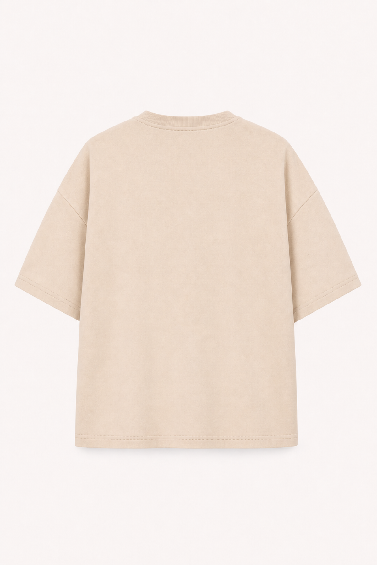 oh-april-karo-short-sleeve-sweater-beige-oversized image 5