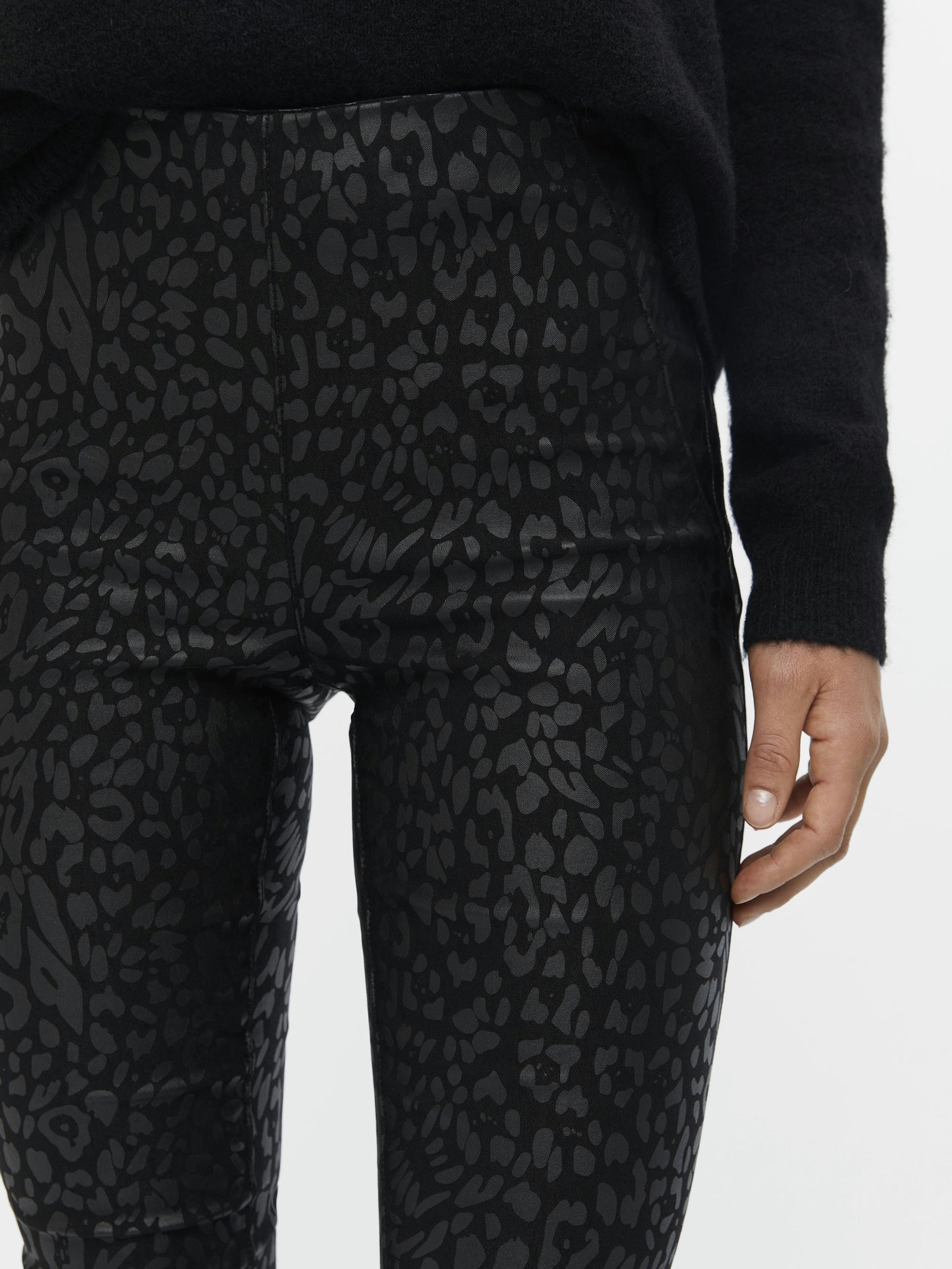 object-objbelle-legging-coated-glitzer-mid-waist image 5