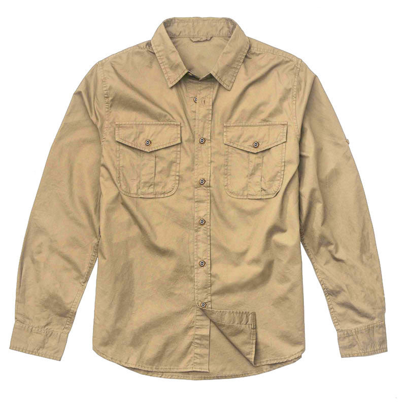 arys-rambler-nomad-langarmhemd-herren-army-green image 1