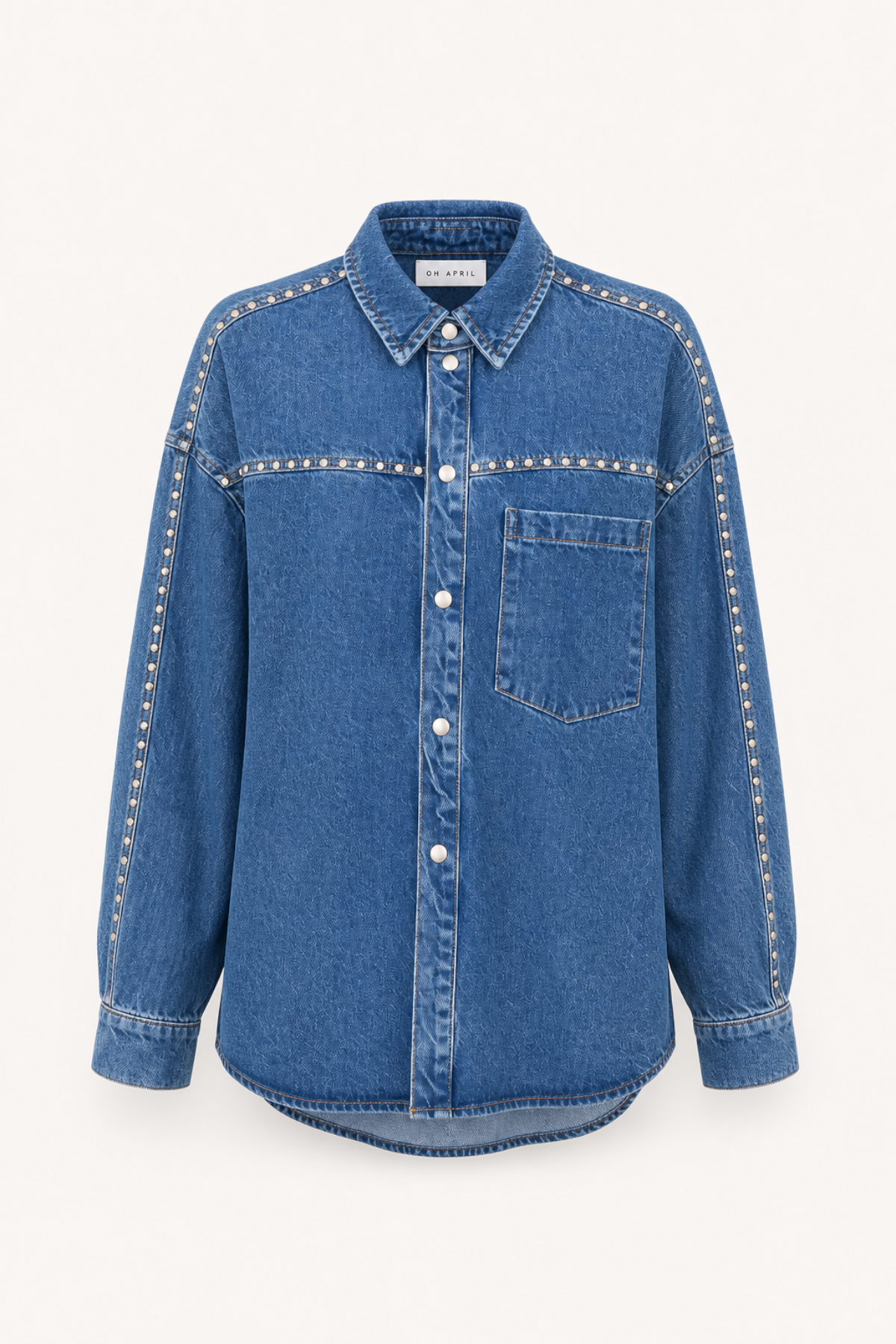 oh-april-vivian-denim-shirt-mid-blue-oversized-baumwolle image 1