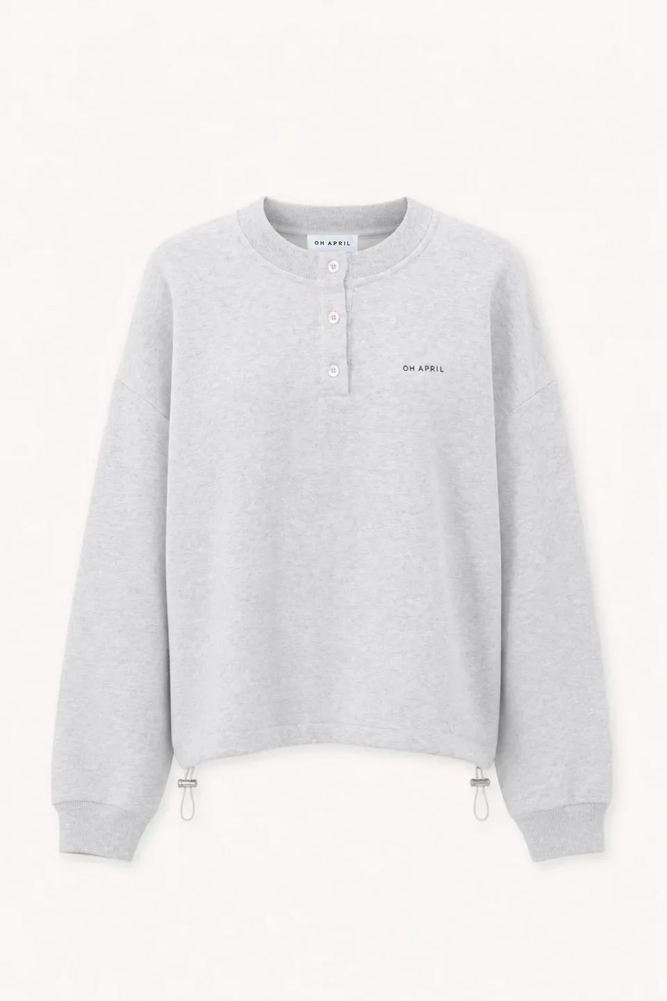 oh-april-boxy-sweatshirt-pullover-grey-melange-baumwolle image 1