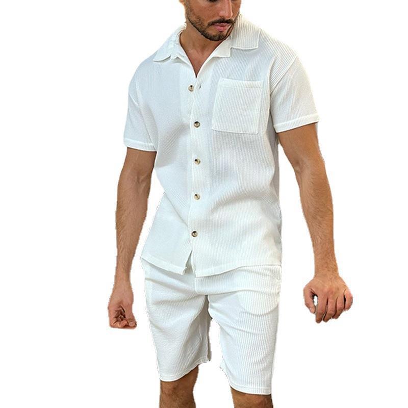 arys-polo-set-herren-schwarz-l-shirt-shorts image 2