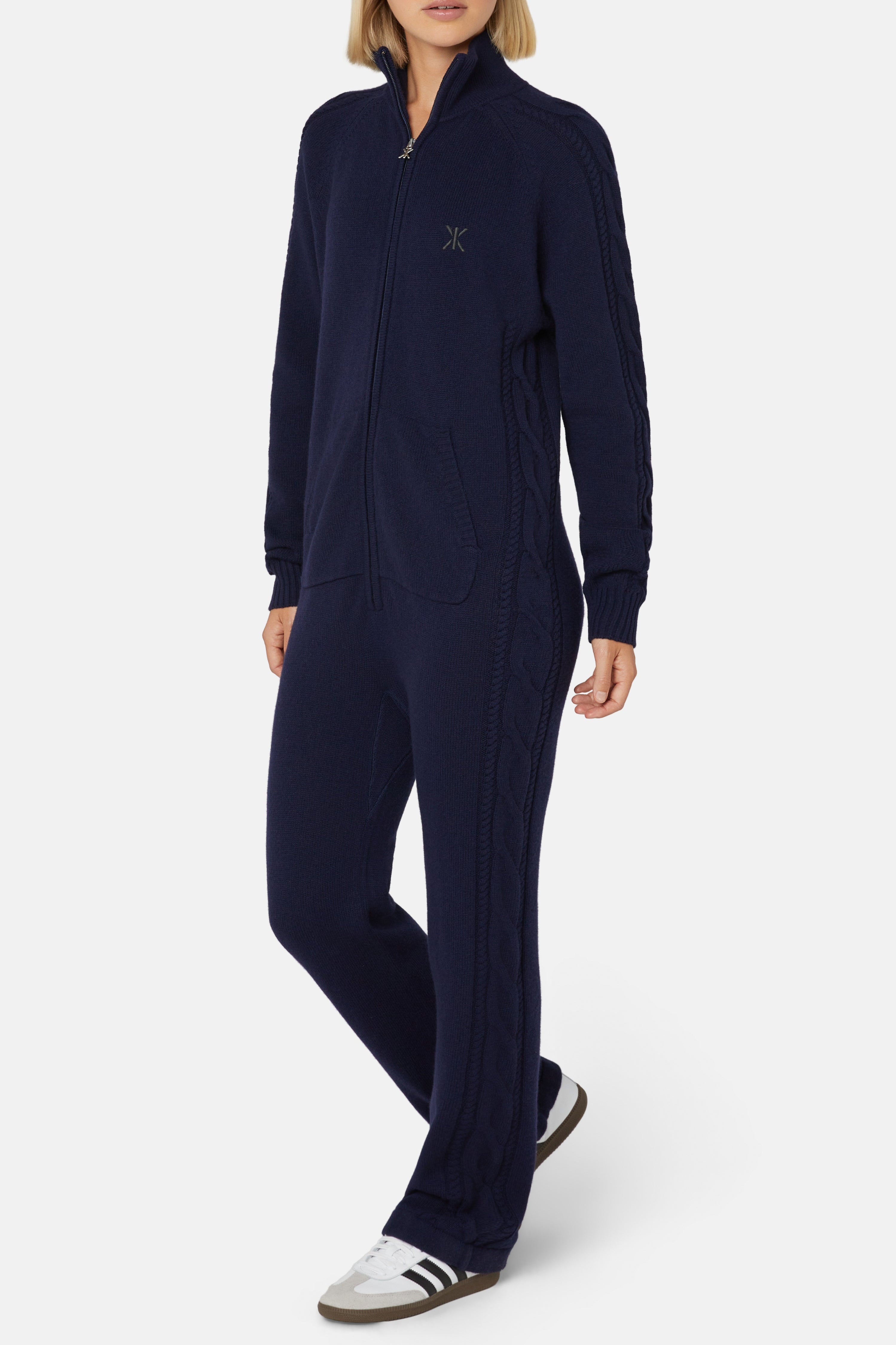 onepiece-cable-lux-cashmere-jumpsuit-kaschmir-overall-navy image 2