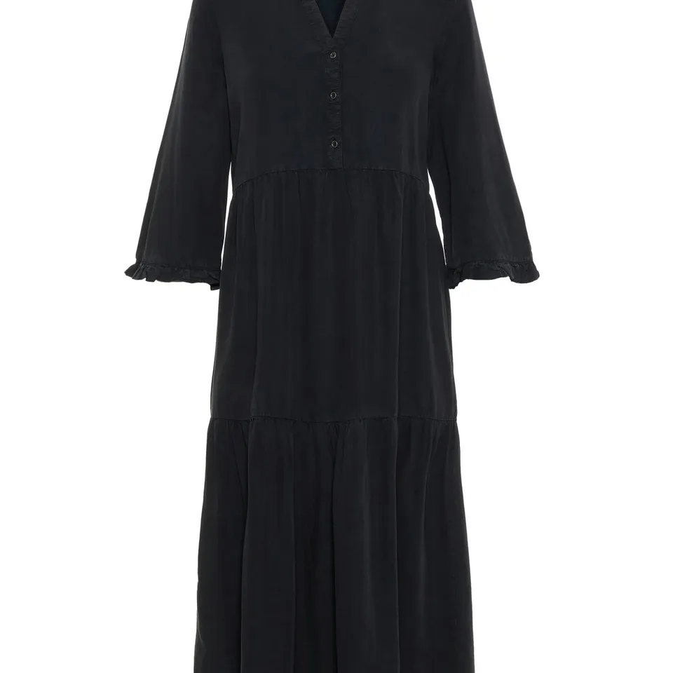 noisy-may-dresses-langes-kleid-3-4-rmel-v-ausschnitt image 1