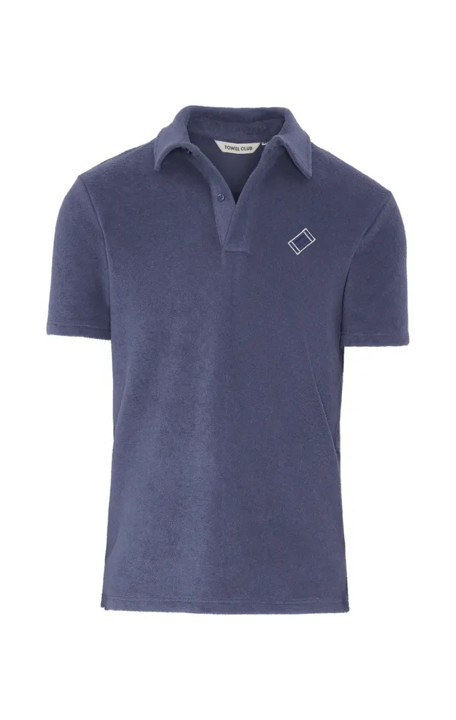 onepiece-towel-club-piquet-t-shirt-dusty-navy-frottee image 1