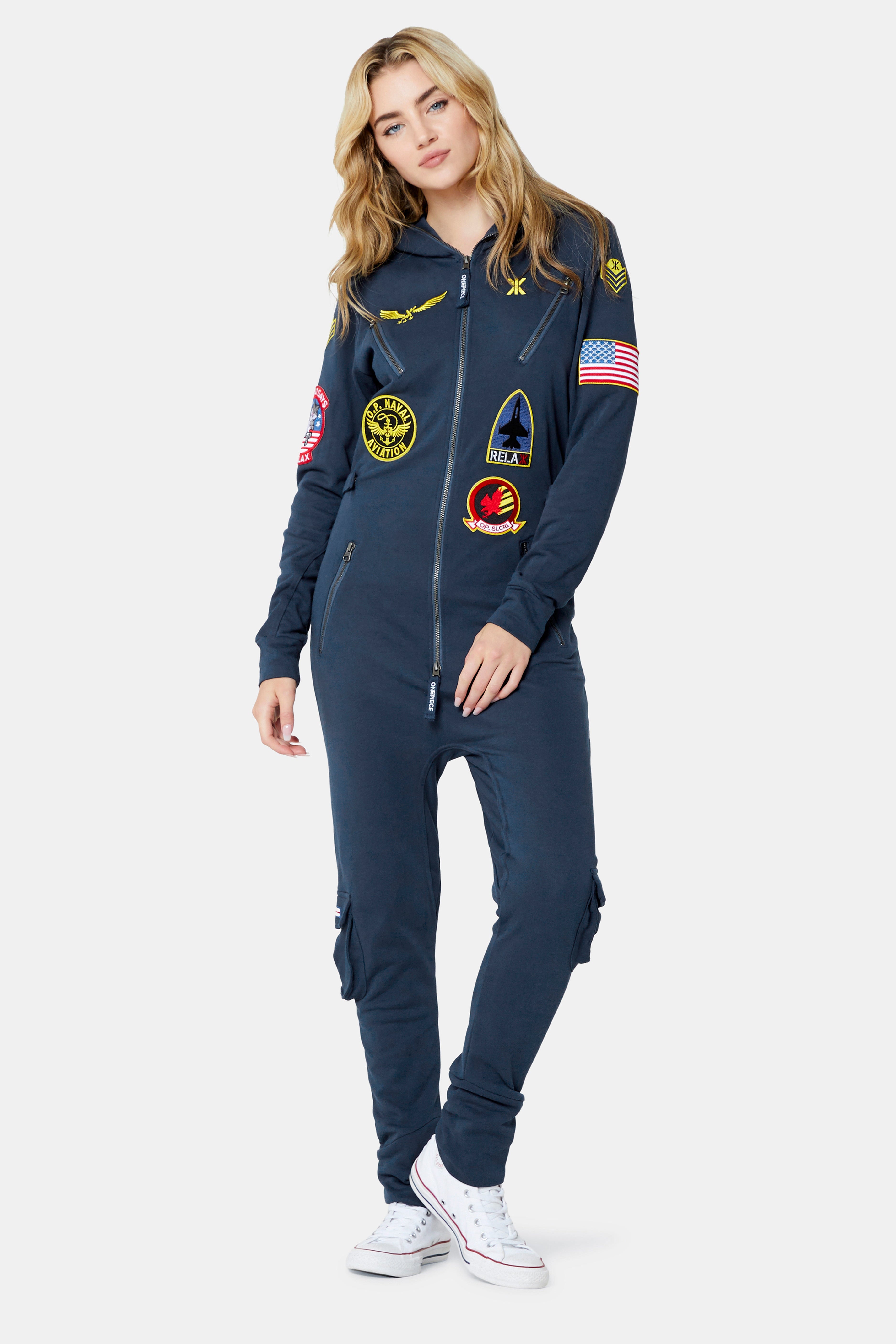 onepiece-aviator-onesie-overall-navy-midnight-blue-patches image 6