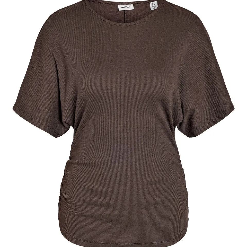 noisy-may-abbi-t-shirt-damen-bio-baumwolle-gerafft image 1