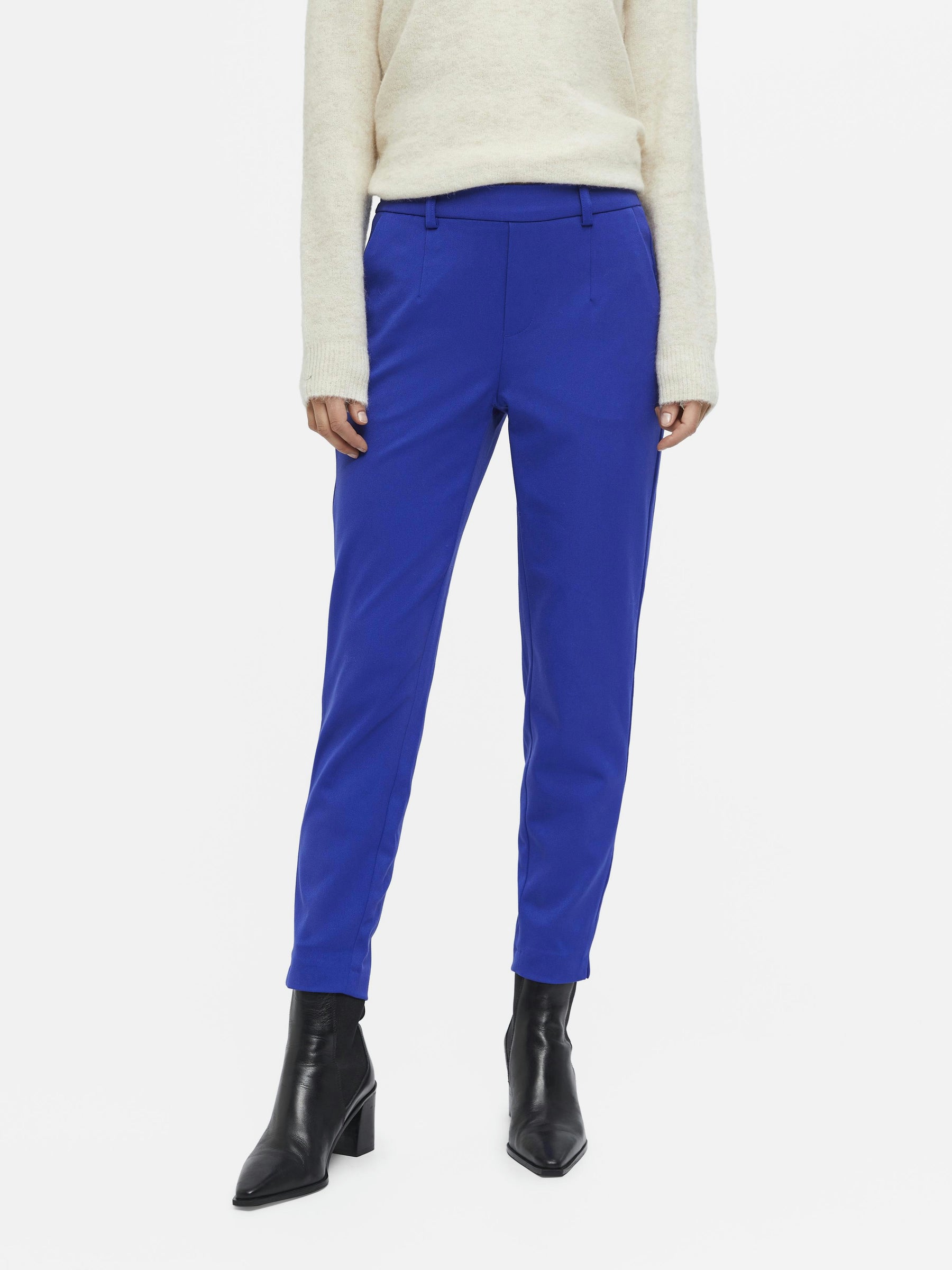 object-objilisa-slim-fit-hose-cropped-schwarz-2 image 2