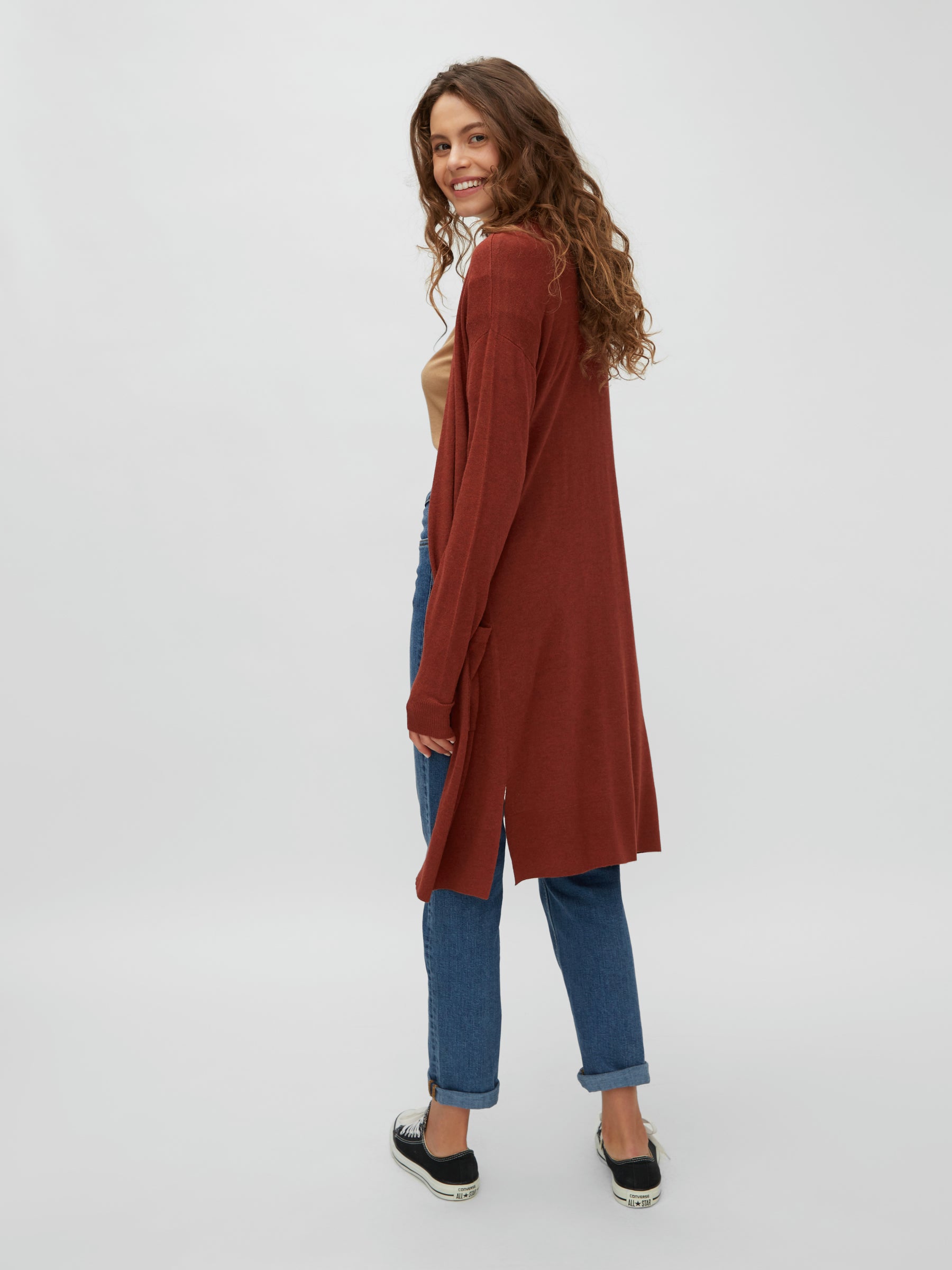 noisy-may-cardigan-lang-strickjacke-mit-taschen image 4