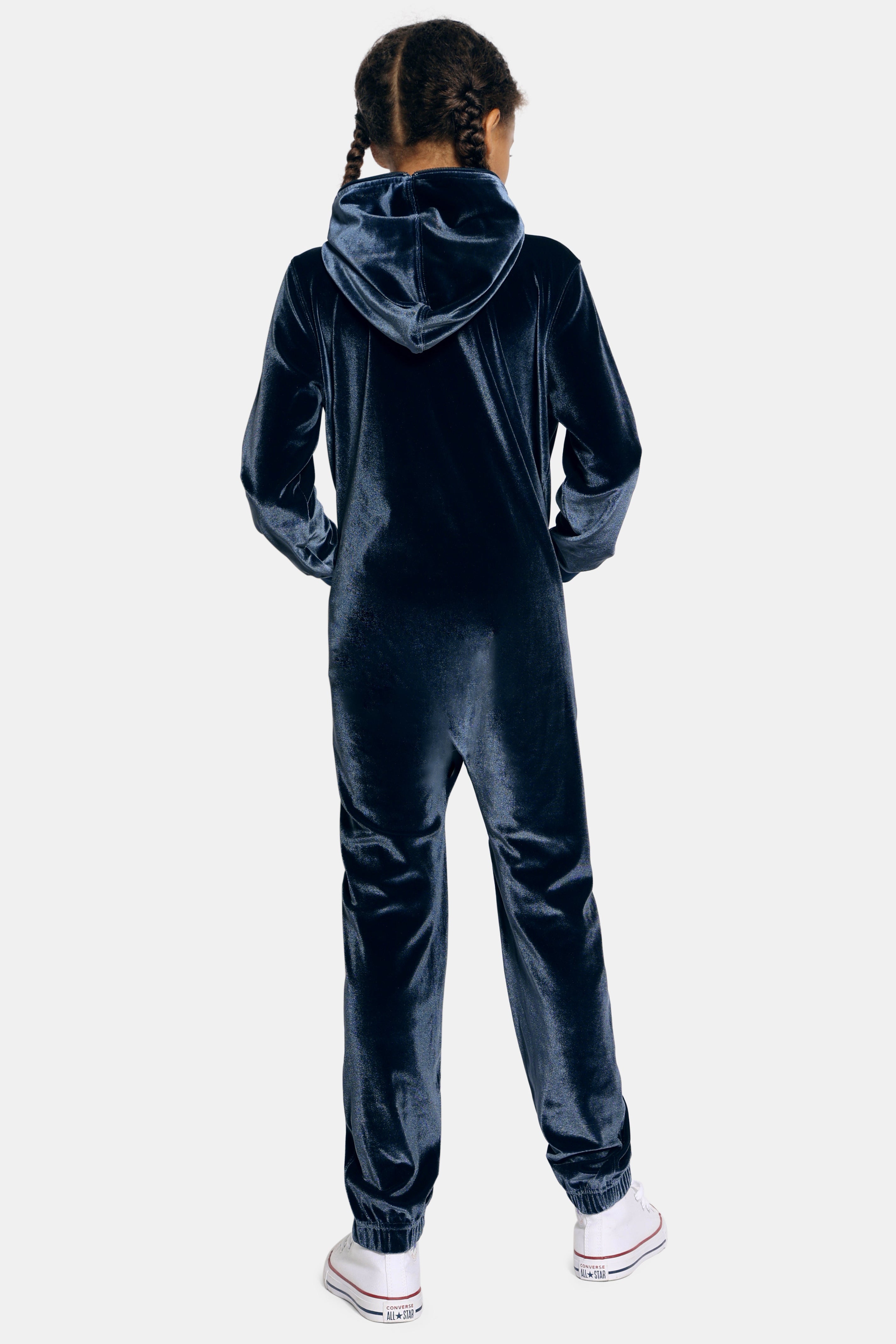 onepiece-original-velour-kids-jumpsuit-navy-samt image 3