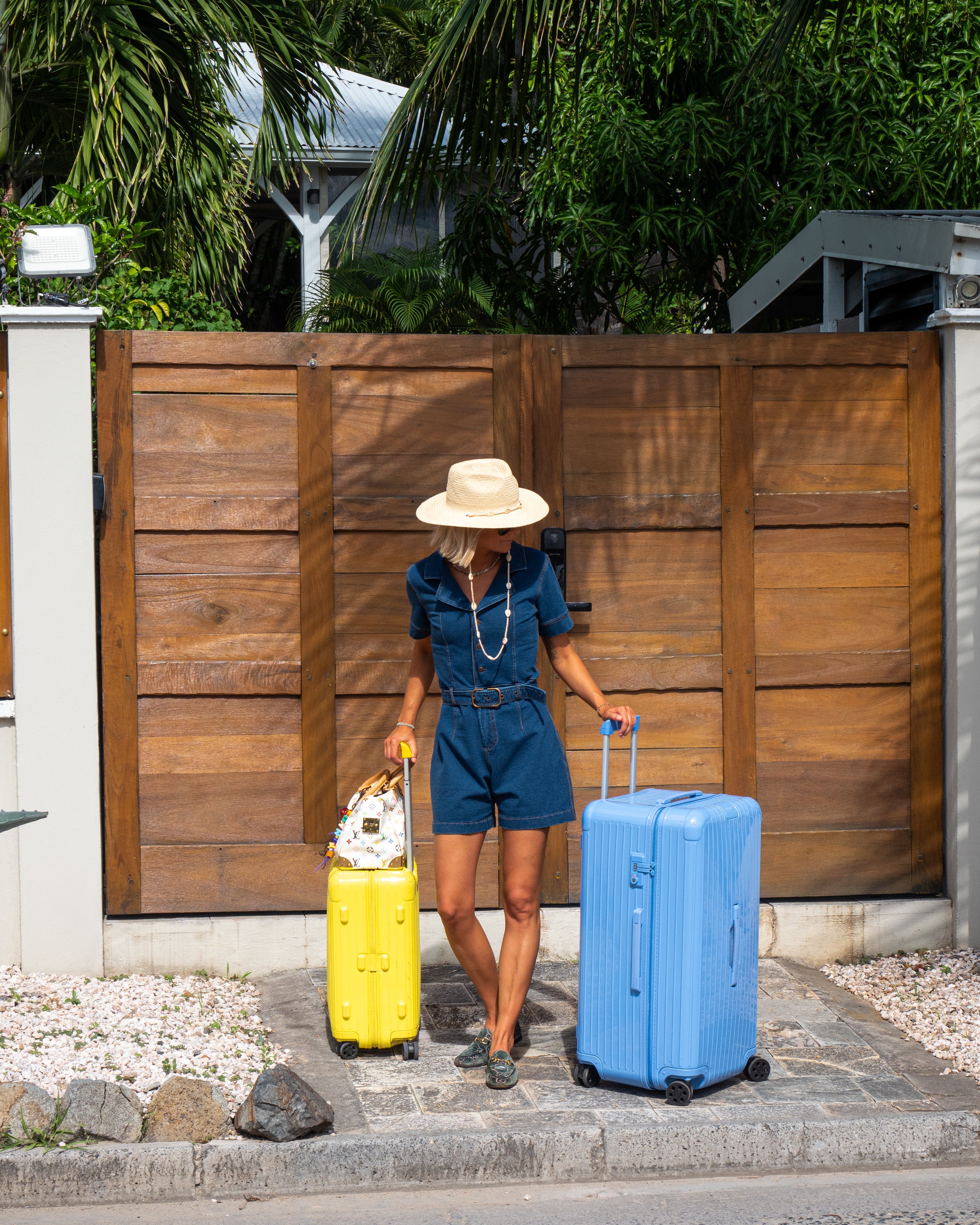 onepiece-denim-fitted-short-jumpsuit-dunkelblau-jeans image 3