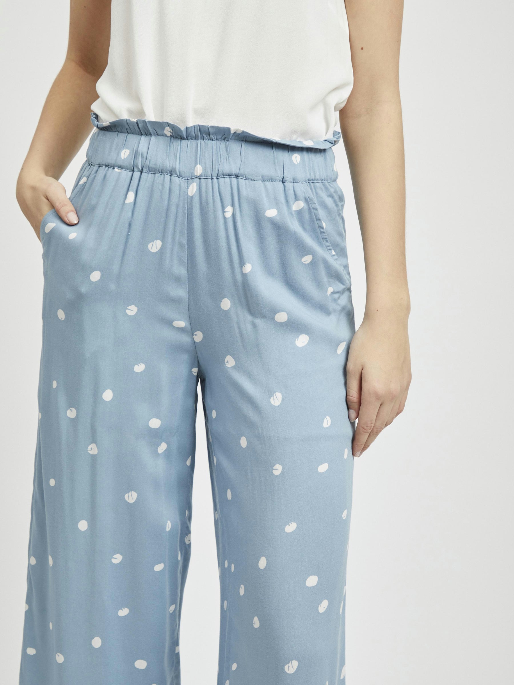 object-high-waist-hose-weit-gepunktet-lose image 5