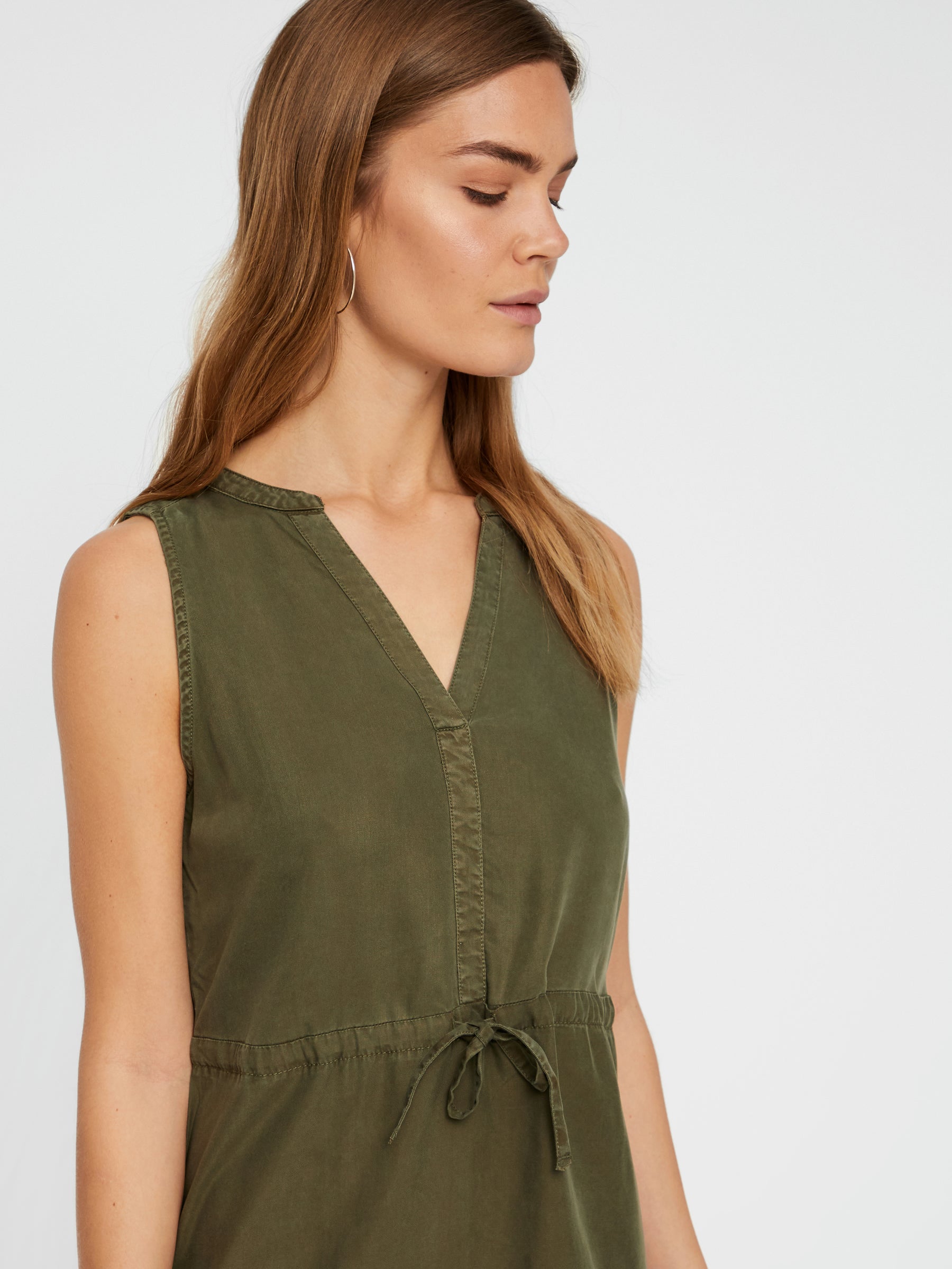 noisy-may-chambray-kleid-rmellos-v-ausschnitt-92cm image 5