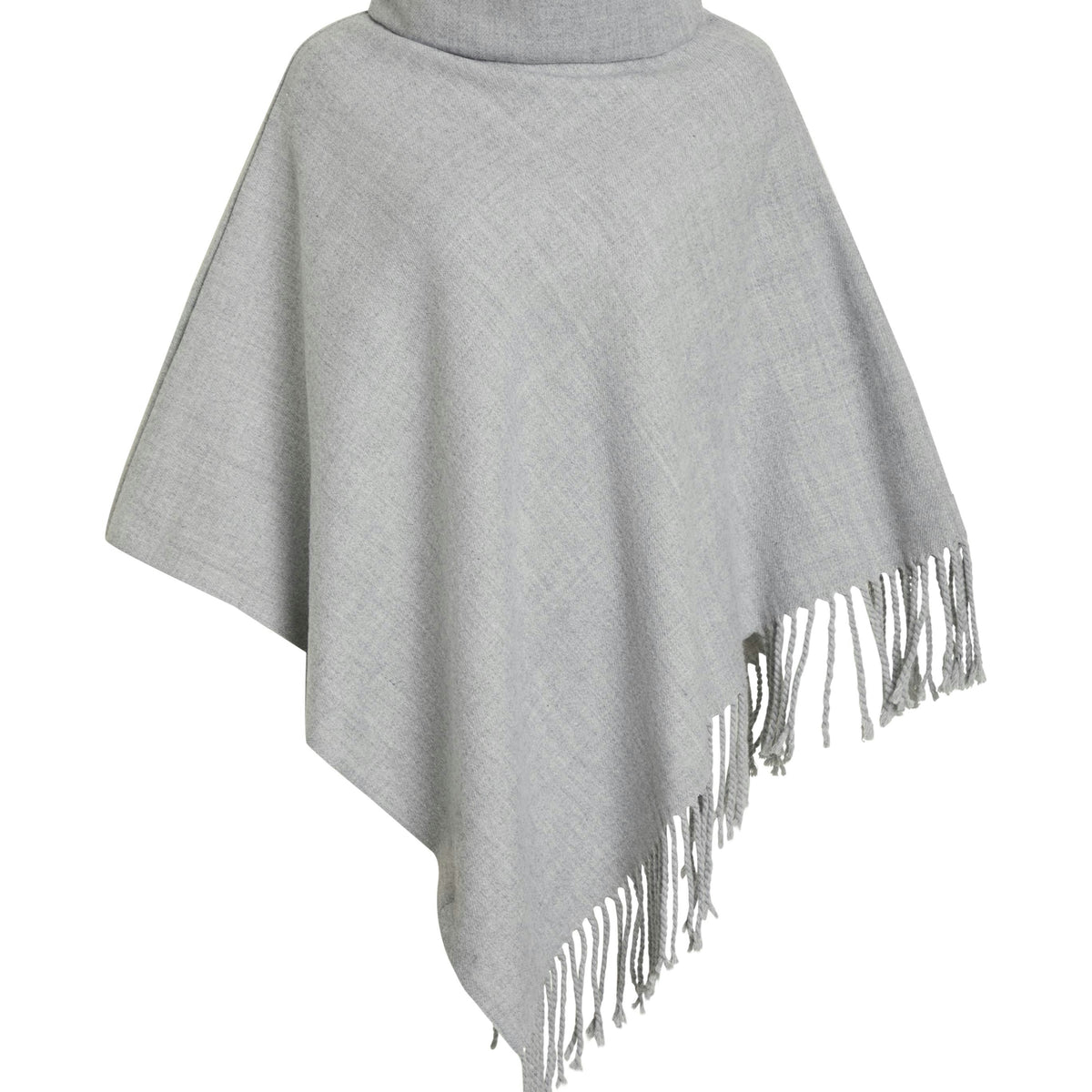object-poncho-rollkragen-damen-wolle-90cm image 1
