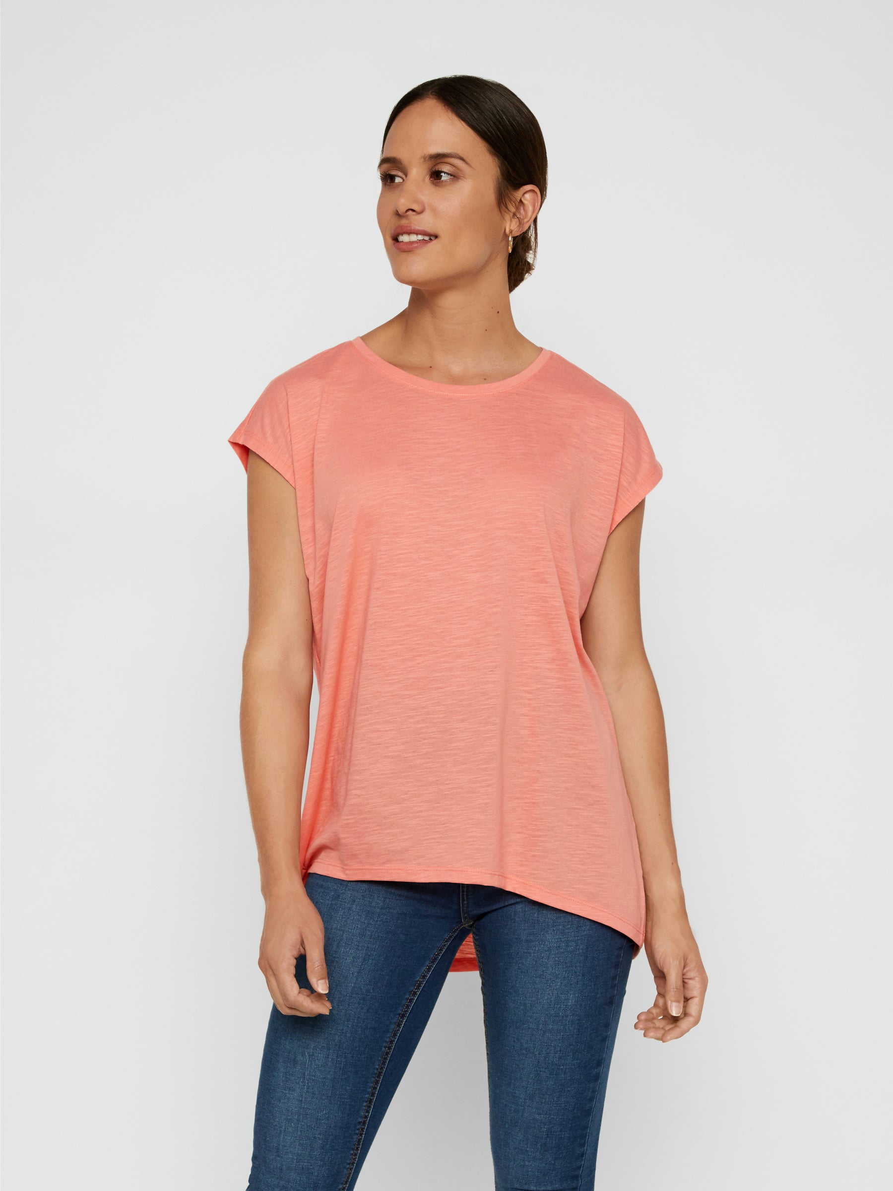 noisy-may-oversized-t-shirt-damen-basic-rundhals-65cm image 2