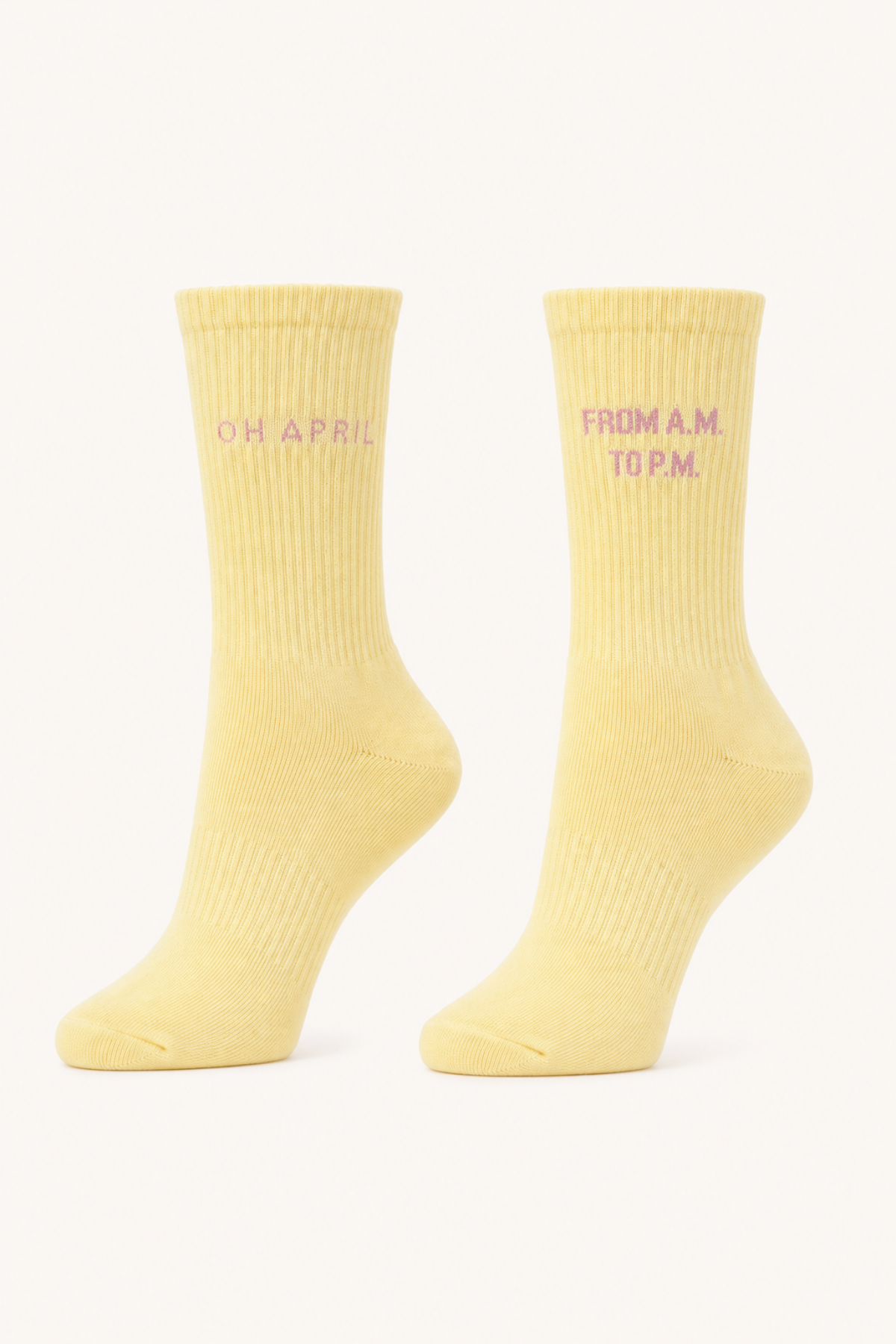 oh-april-lotta-ripped-socks-butter-yellow-tennissocke image 1
