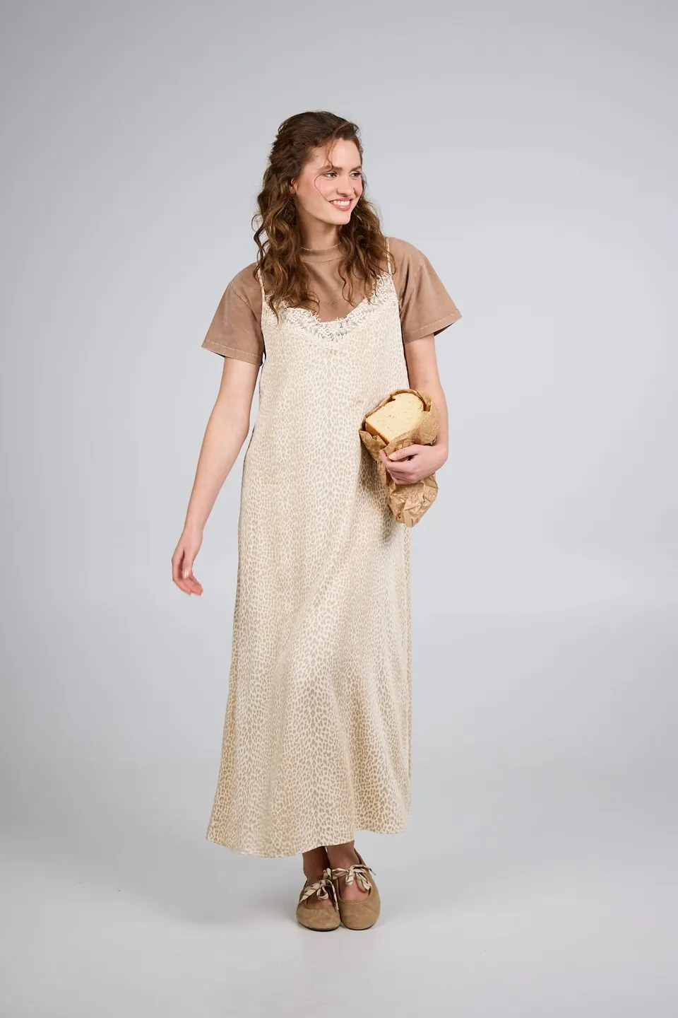 oh-april-alma-a-line-dress-kleid-micro-leo-beige-a-linie image 1