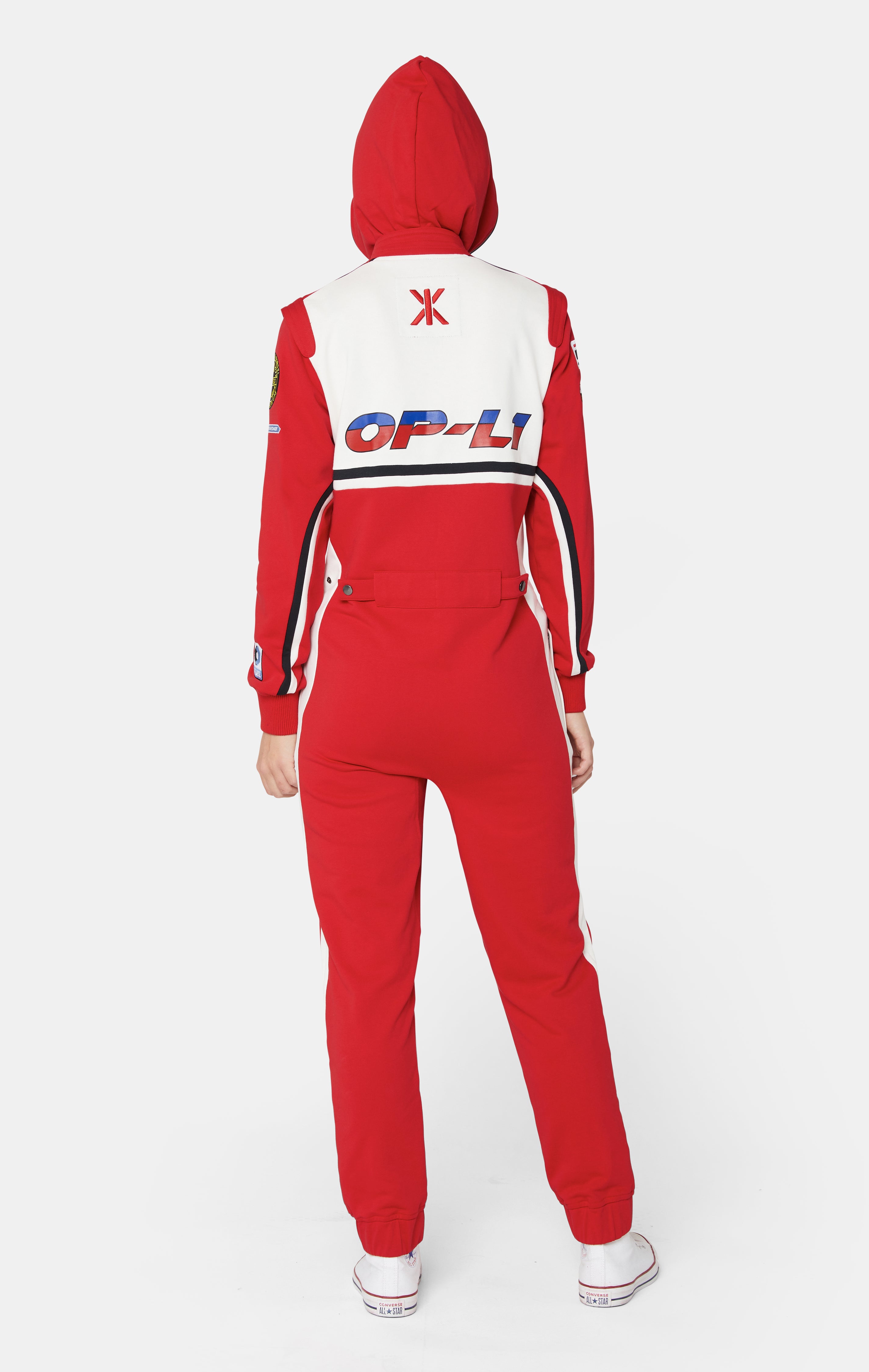 onepiece-the-race-suit-damen-overall-rot-mit-patches image 5
