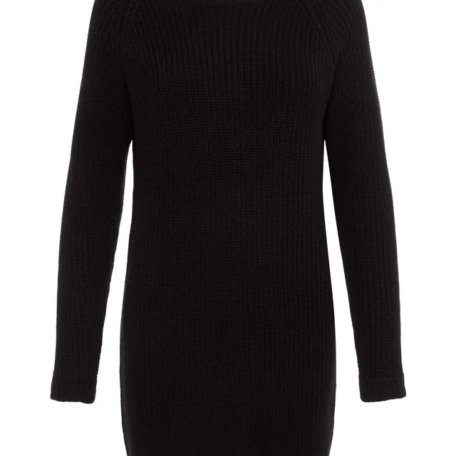 noisy-may-short-knitted-dress-strickkleid-mit-schlitzen image 1