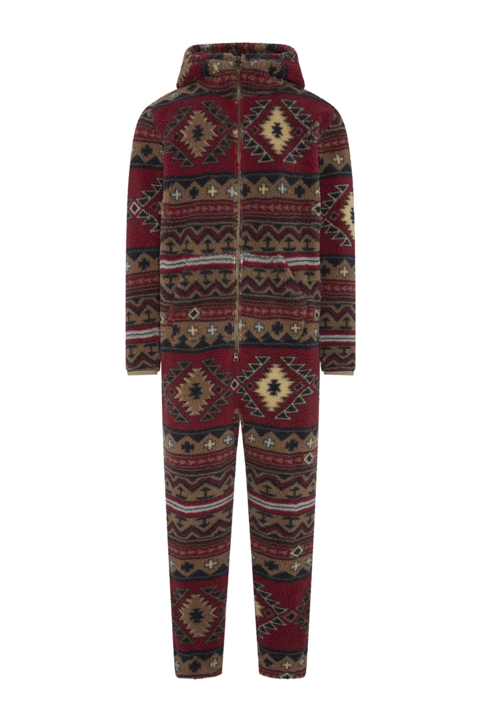 onepiece-earthy-fleece-jumpsuit-damen-multi-warm image 1