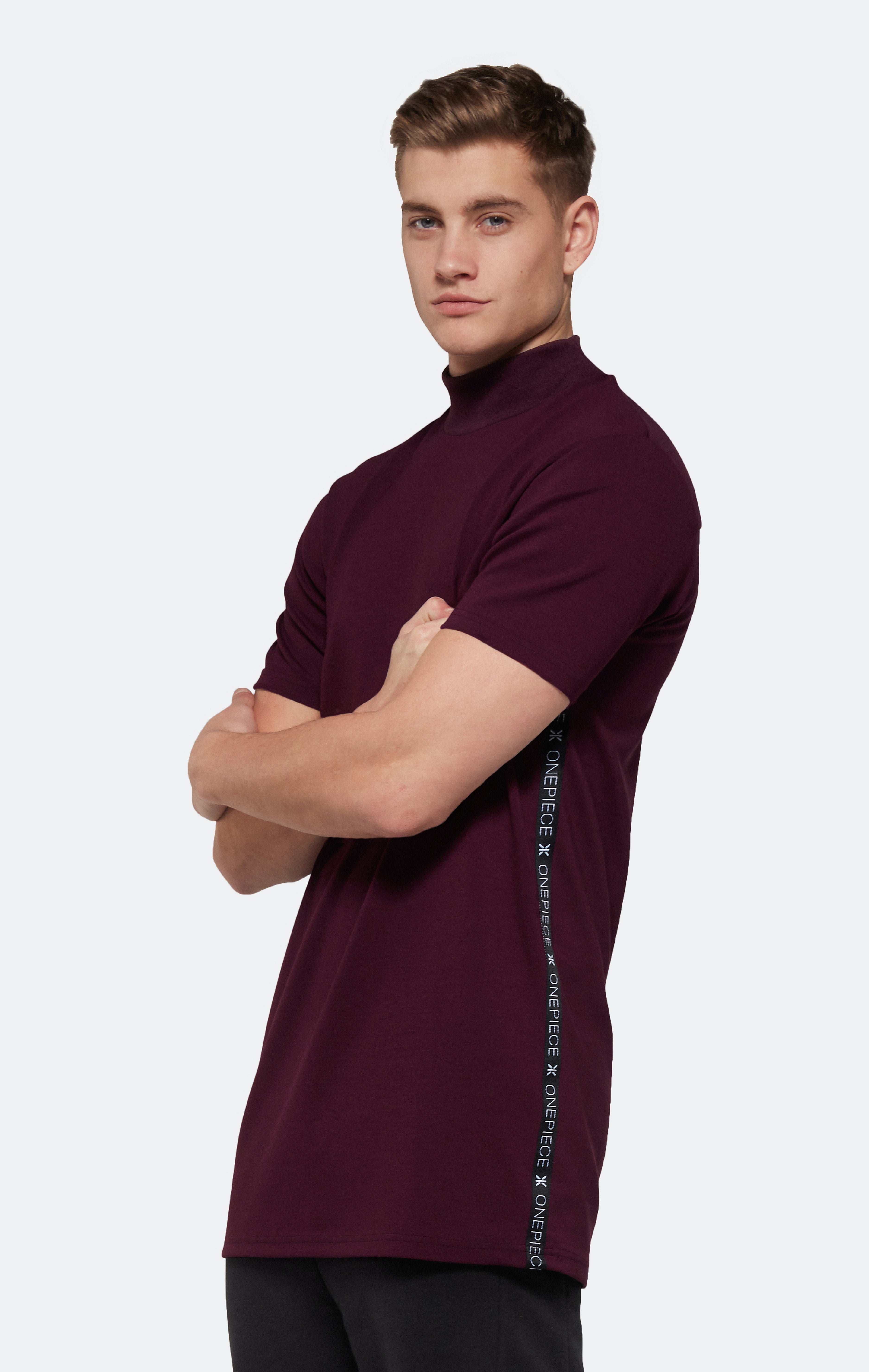 onepiece-sprinter-tee-t-shirt-damen-bordeaux-stretch image 2