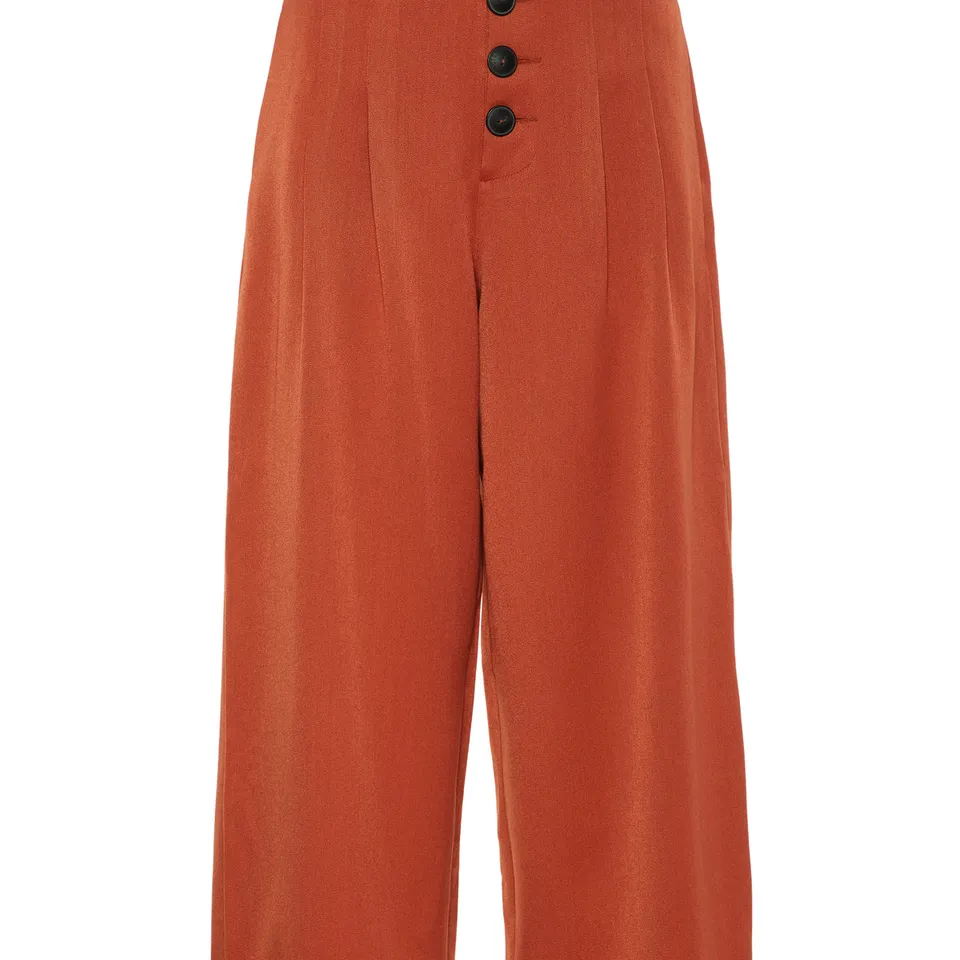 noisy-may-trousers-cropped-hose-high-waist-weit image 1