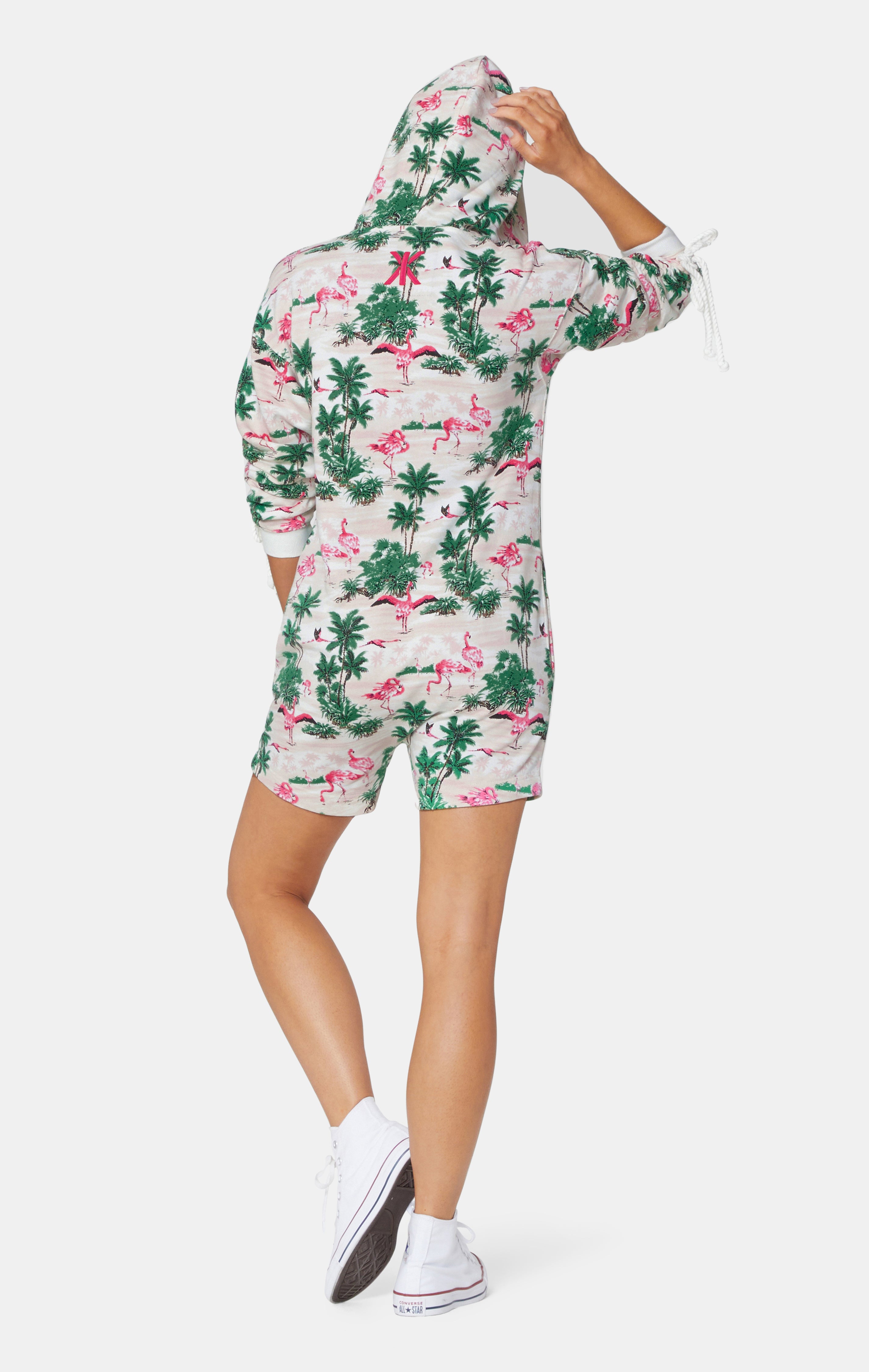 onepiece-flamingo-short-jumpsuit-damen-overall-pink-baumwolle image 5