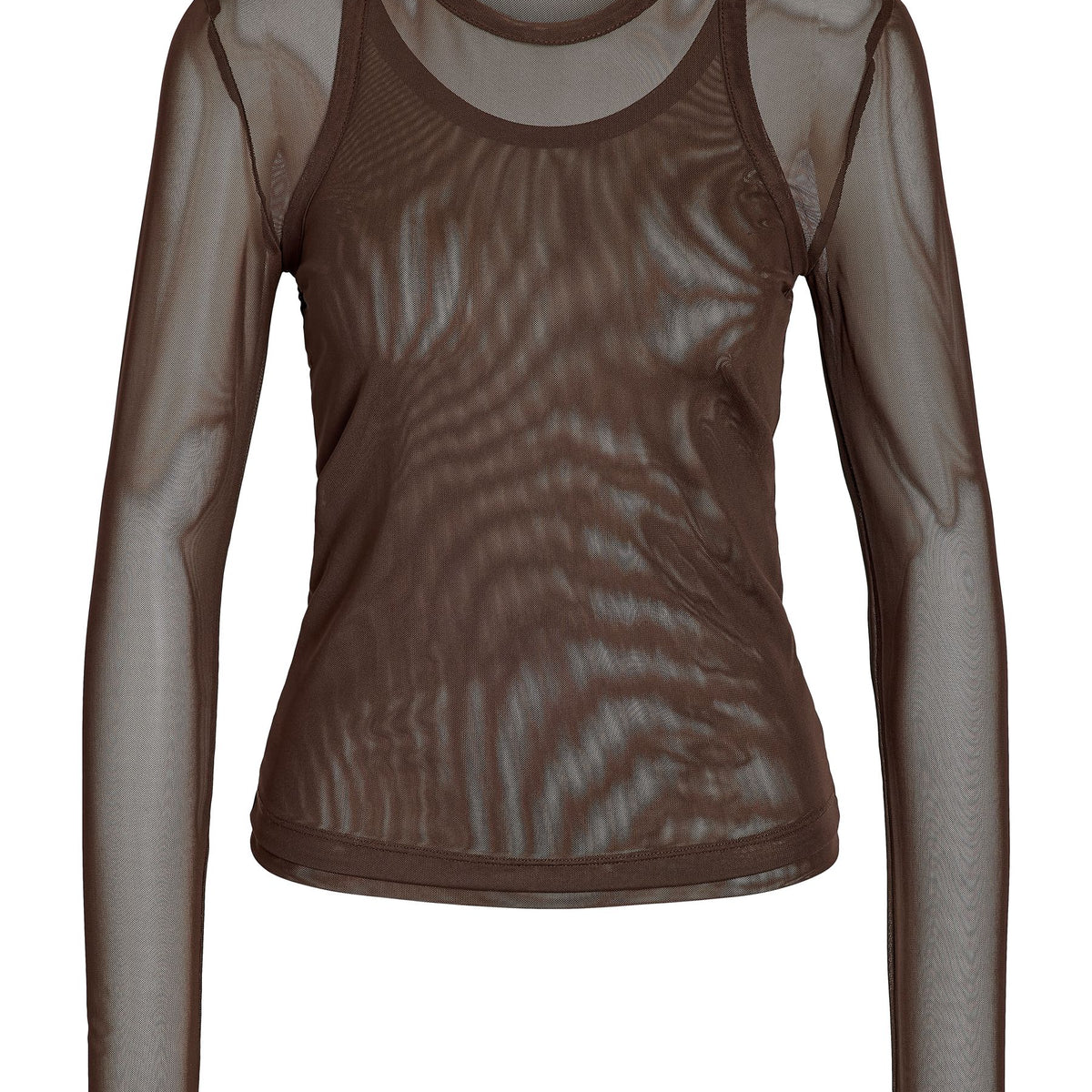 noisy-may-nmjudith-mesh-langarmtop-doppellagig-transparent image 1