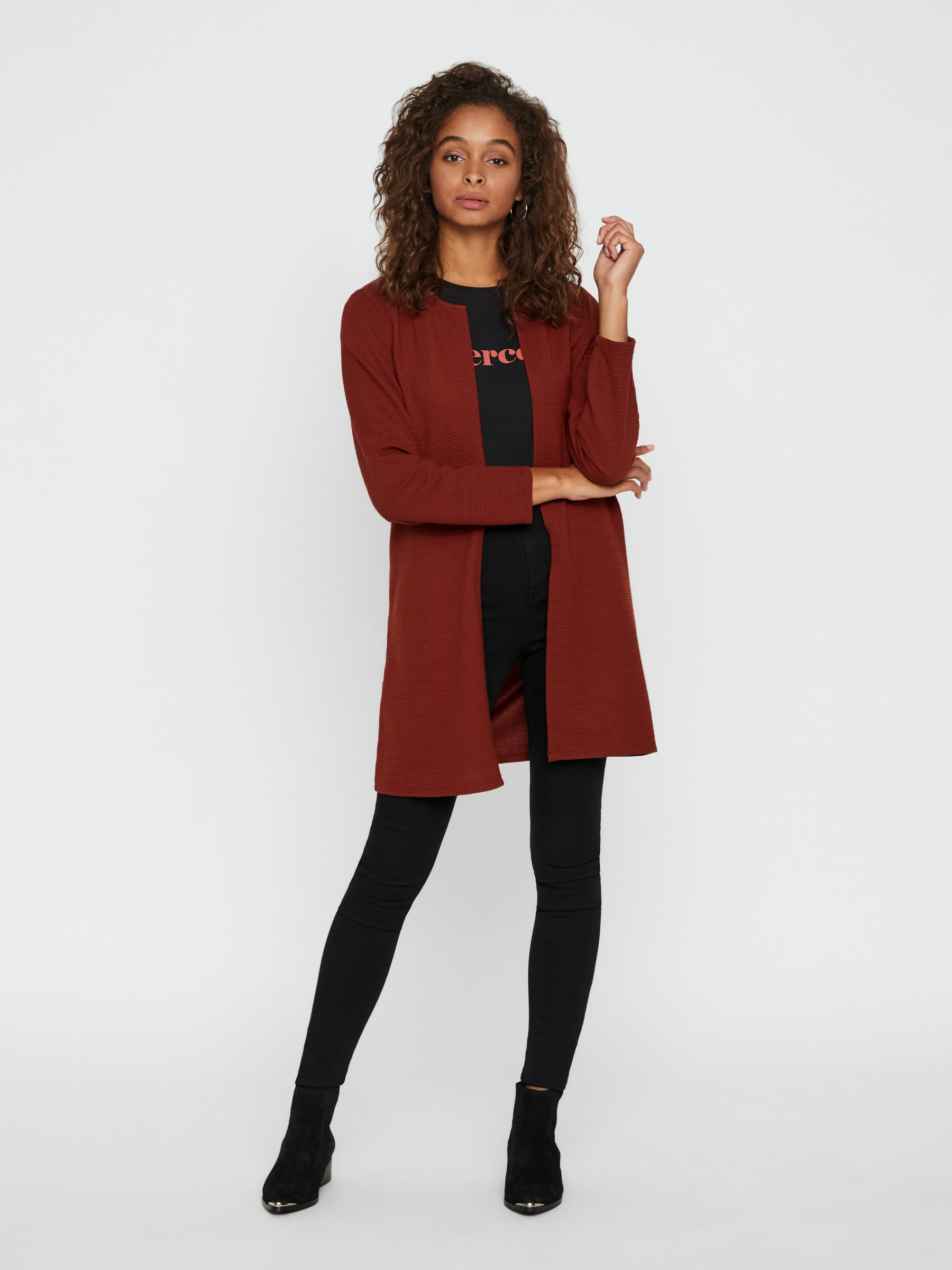 noisy-may-kardigan-lang-rundhals-regular-fit image 4