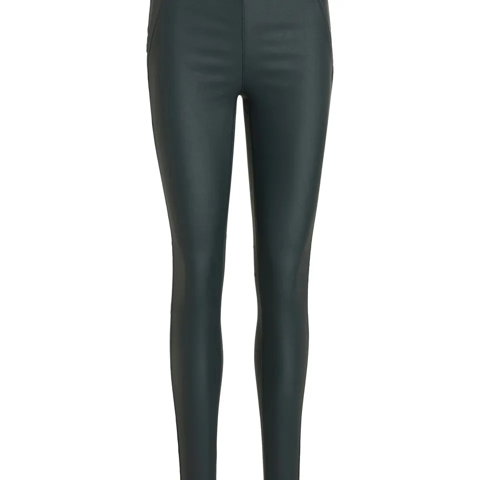 object-objbelle-legging-damen-beschichtet-gl-nzend-slim-fit image 1