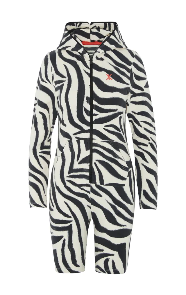 onepiece-zebra-fitted-short-jumpsuit-jumpsuit-off-white-zebra image 1