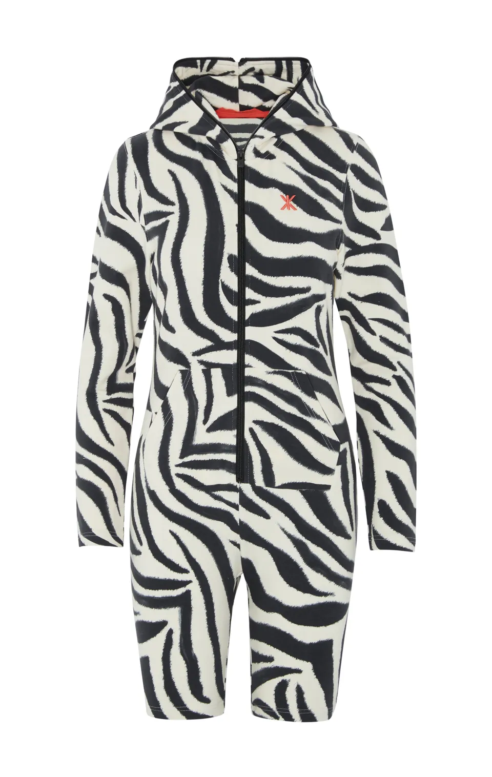 onepiece-zebra-fitted-short-jumpsuit-jumpsuit-off-white-zebra image 1