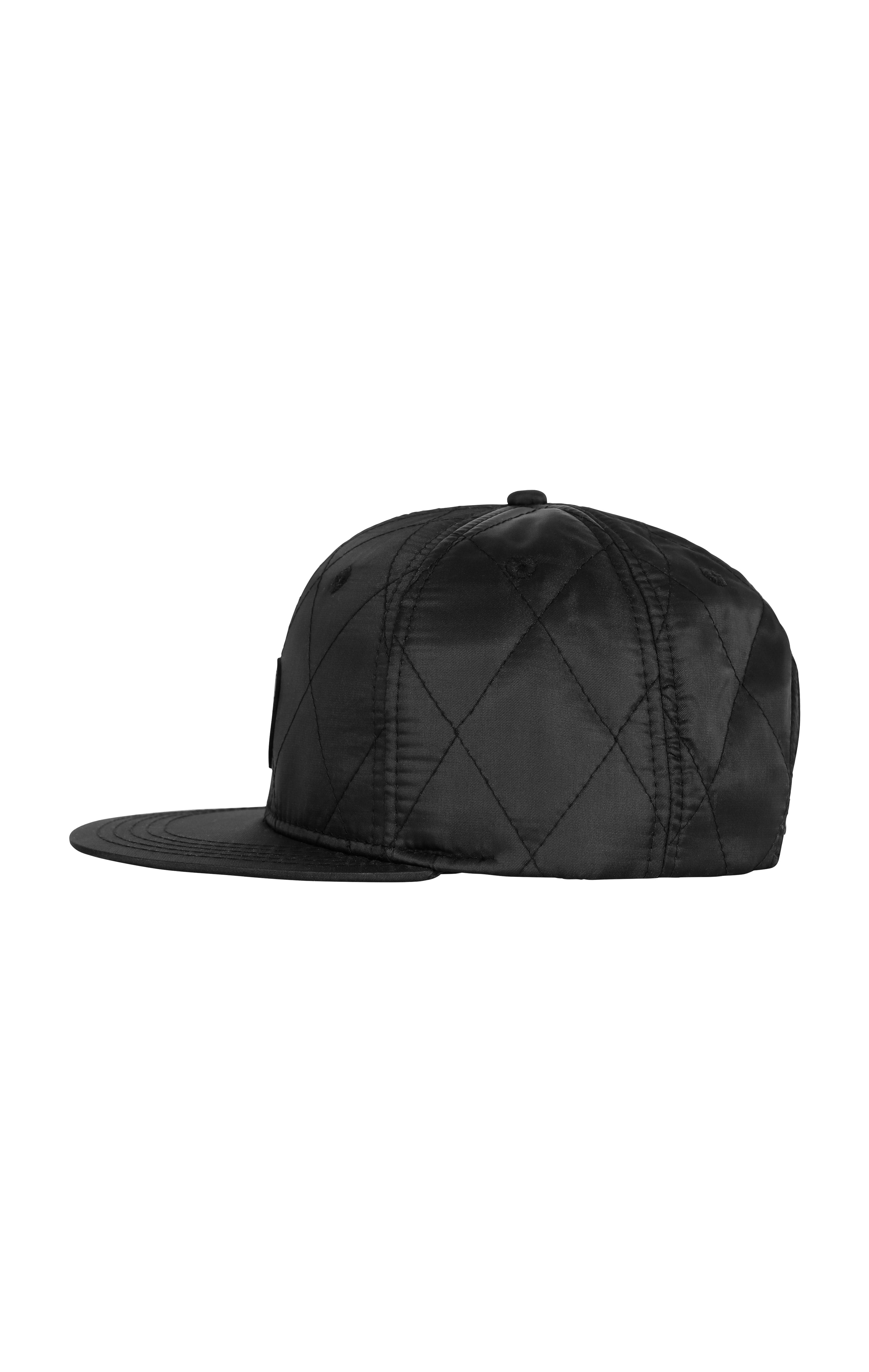 onepiece-quilted-cap-snapback-cap-schwarz-onesize image 2