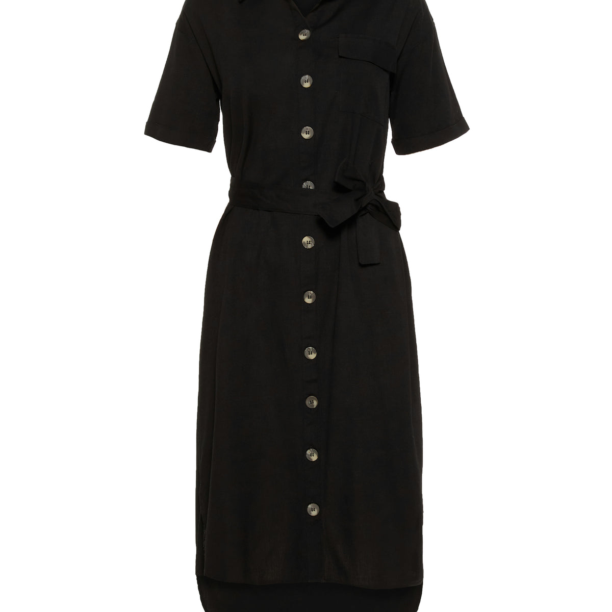 noisy-may-hemdblusenkleid-mit-kragen-und-bindeg-rtel image 1