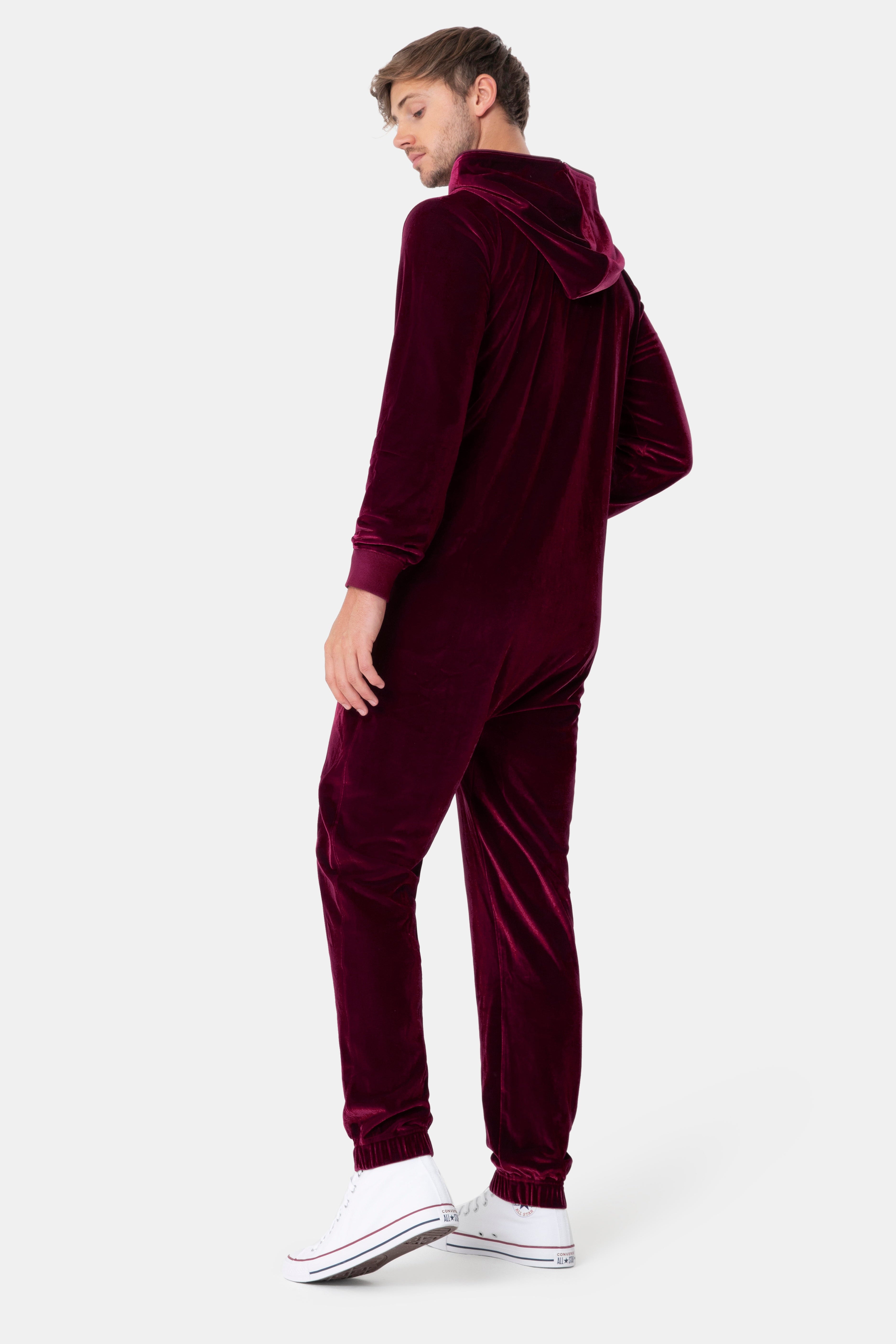 onepiece-original-velour-jumpsuit-overall-rot-samt image 6
