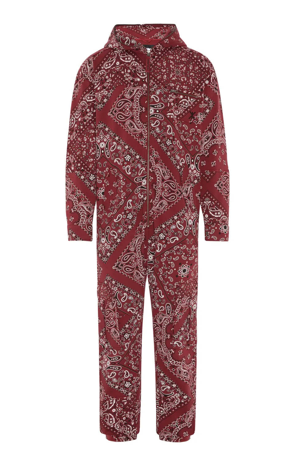 onepiece-cargo-baggy-paisley-jumpsuit-rot-damen-overall image 1