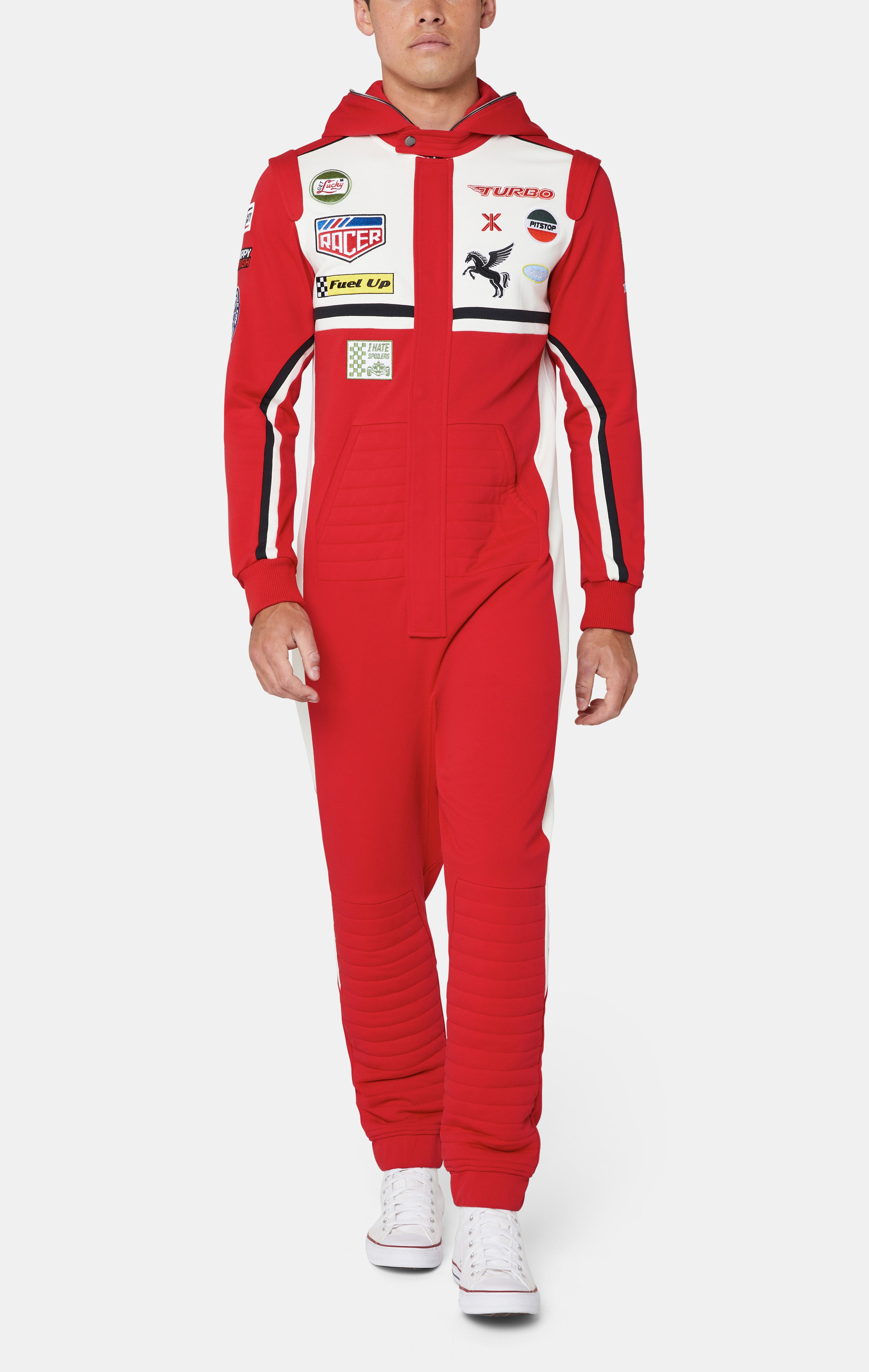 onepiece-the-race-suit-damen-overall-rot-mit-patches image 7