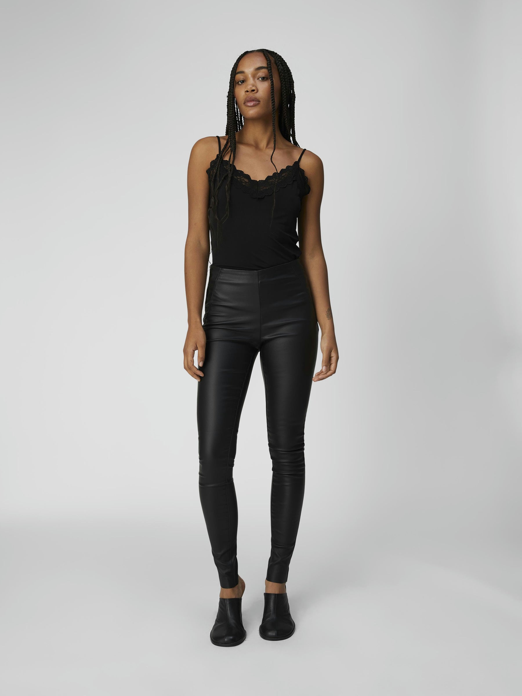 object-objbelle-legging-damen-coated-glitzer-slim image 5