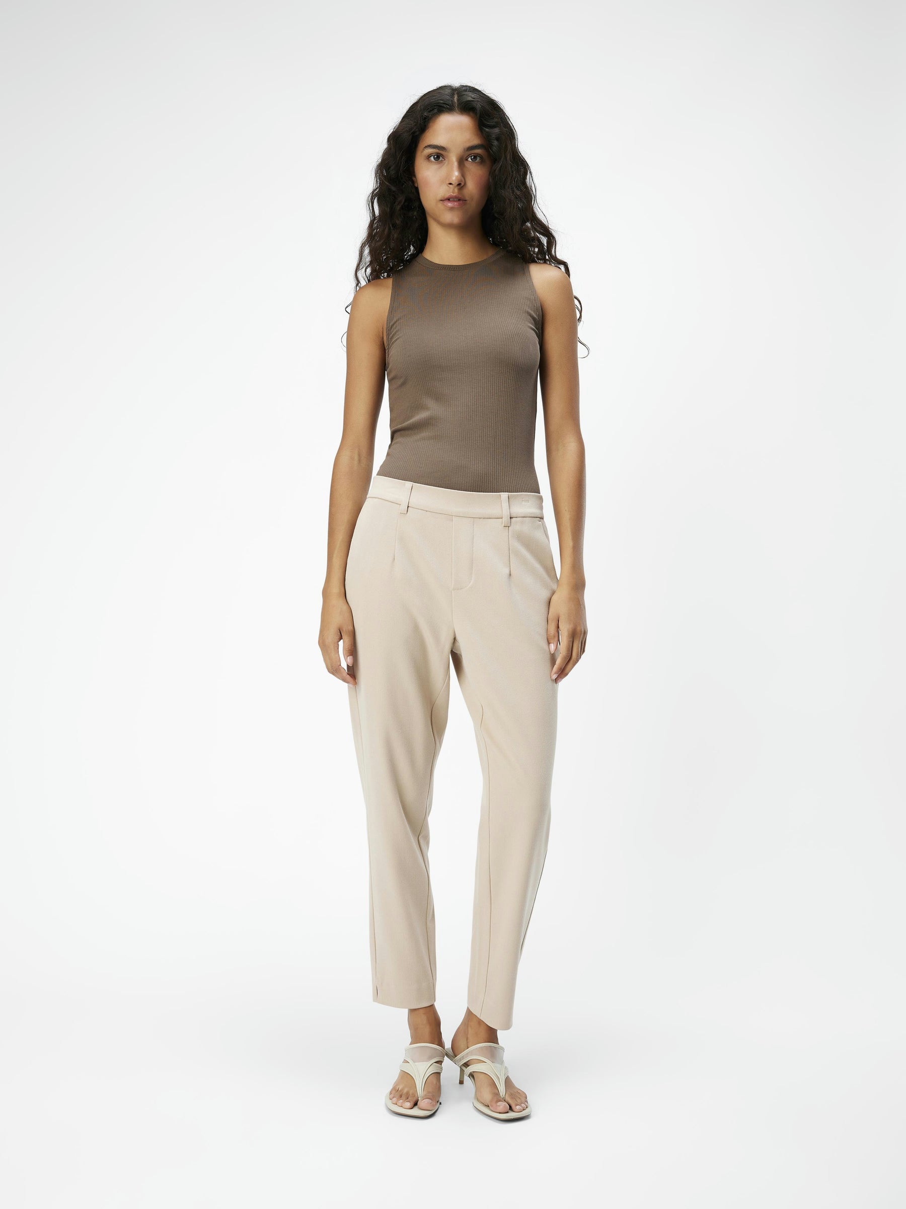 object-objilisa-cropped-hose-slim-fit-bundfalte image 4