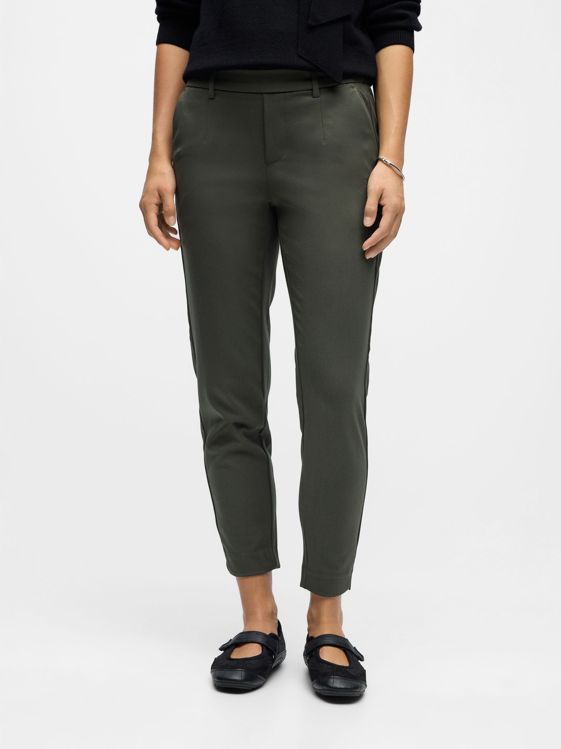 object-objlisa-slim-cropped-stoffhose-mid-waist-2 image 2