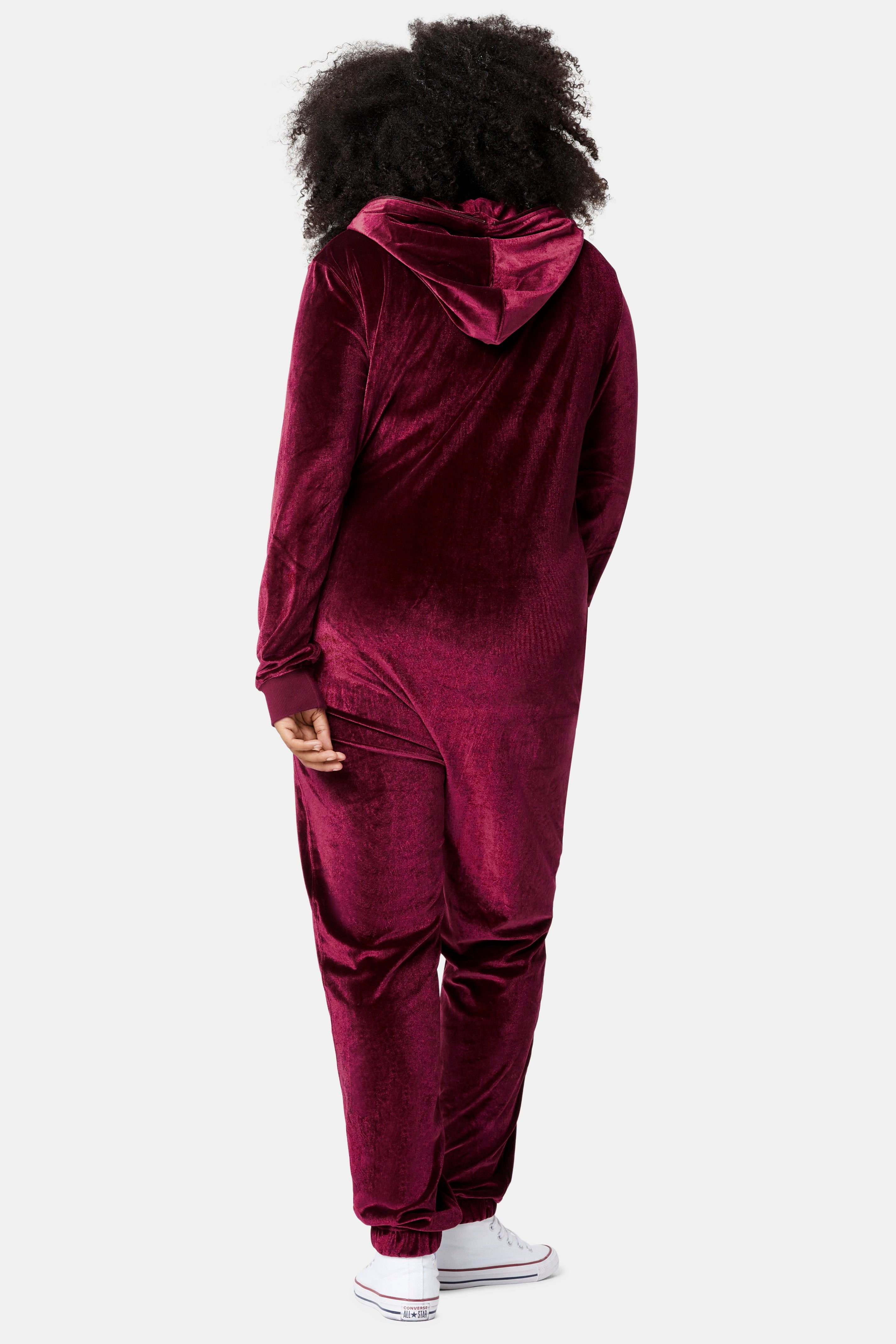 onepiece-original-velour-jumpsuit-overall-rot-samt image 3