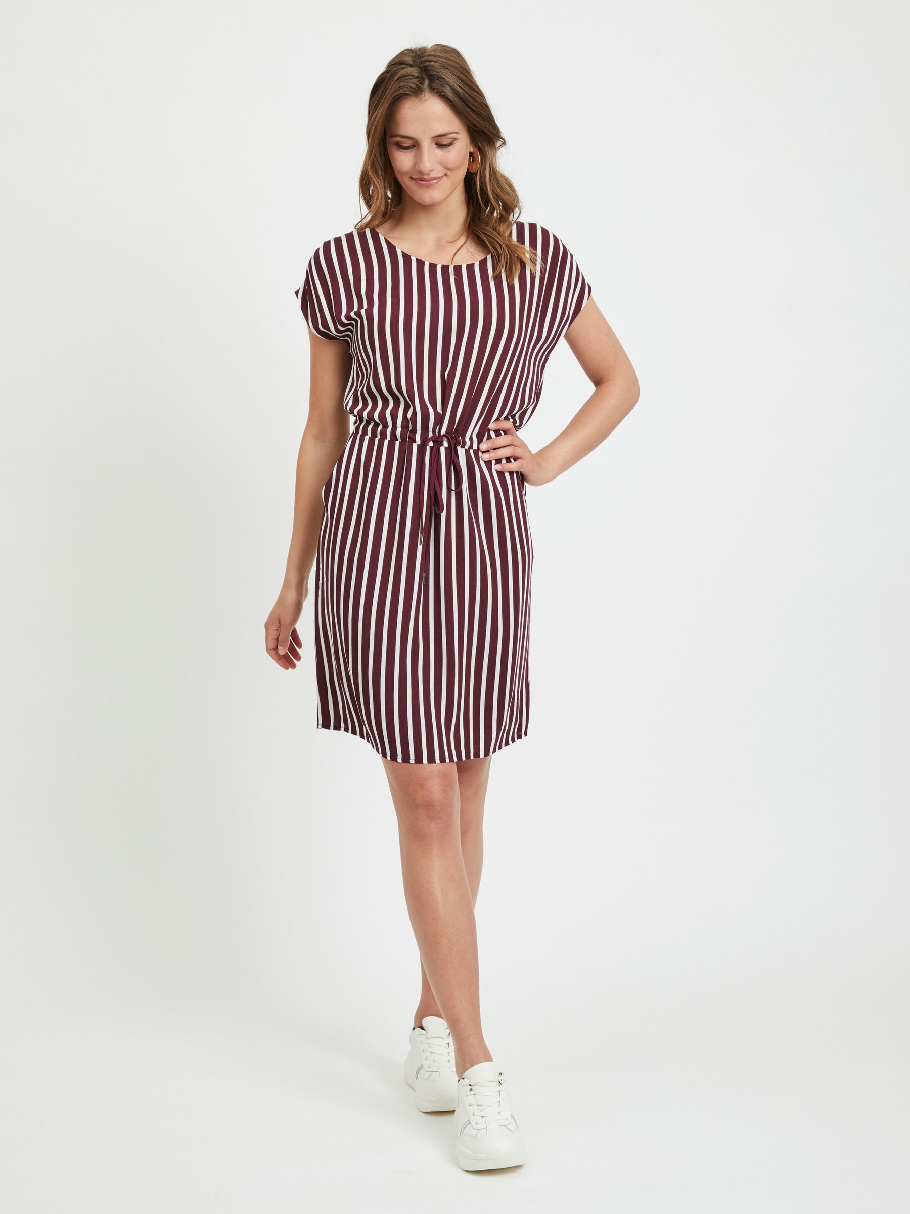 object-midikleid-damen-kurzarm-taschen-100-cm image 4